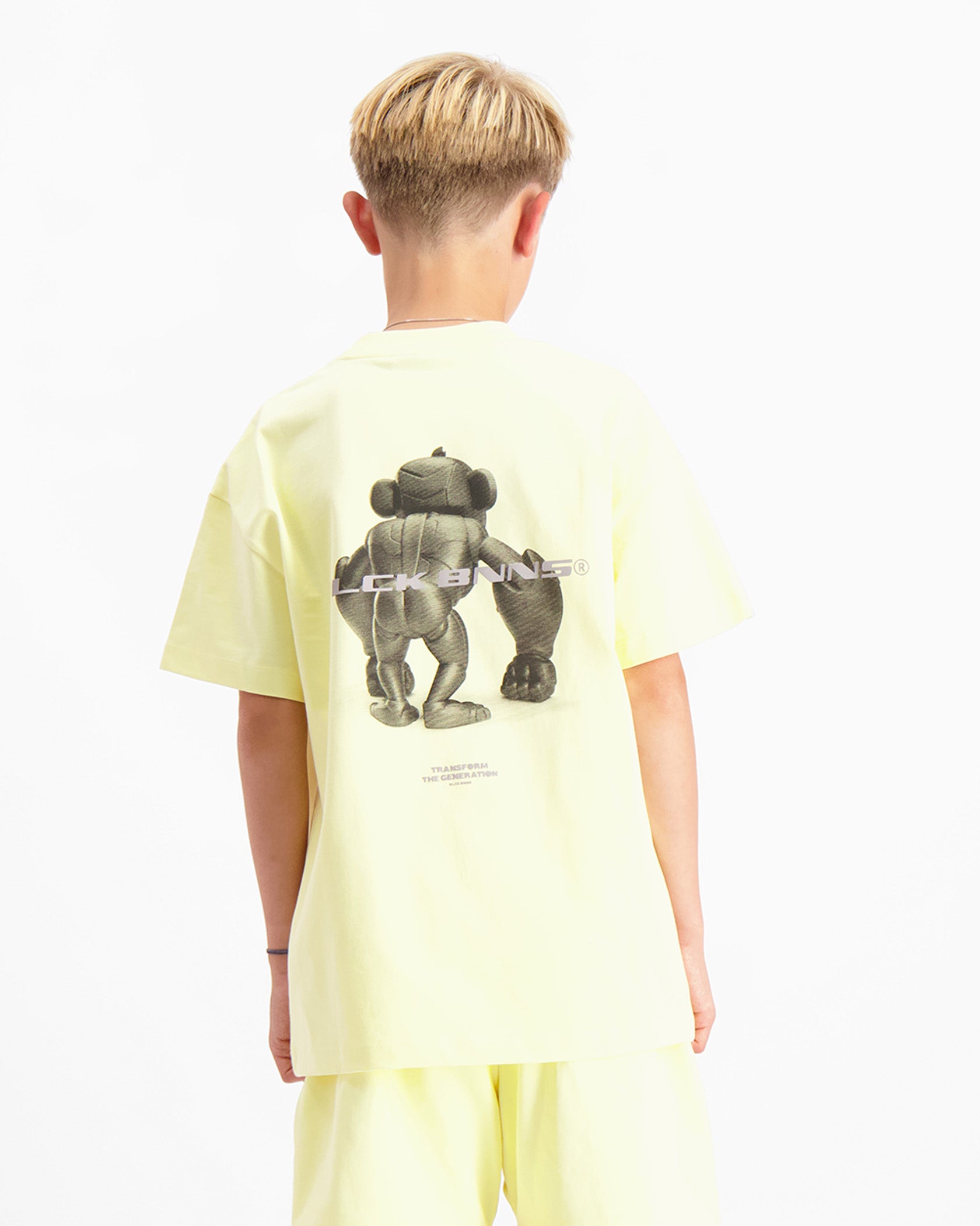 KIDS 3D CONVOY TWINSET | Geel