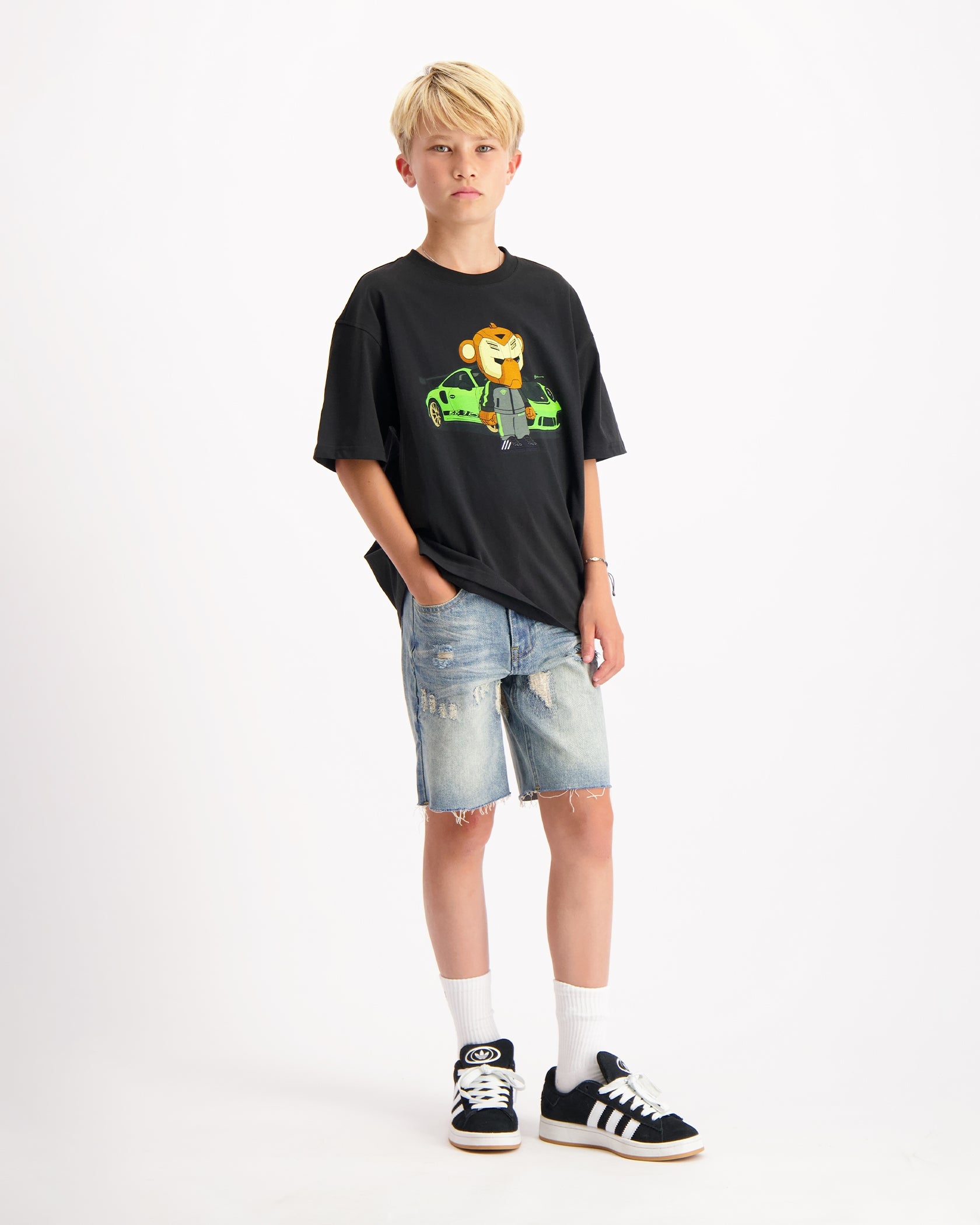 KIDS BB3 RS T-SHIRT | Zwart