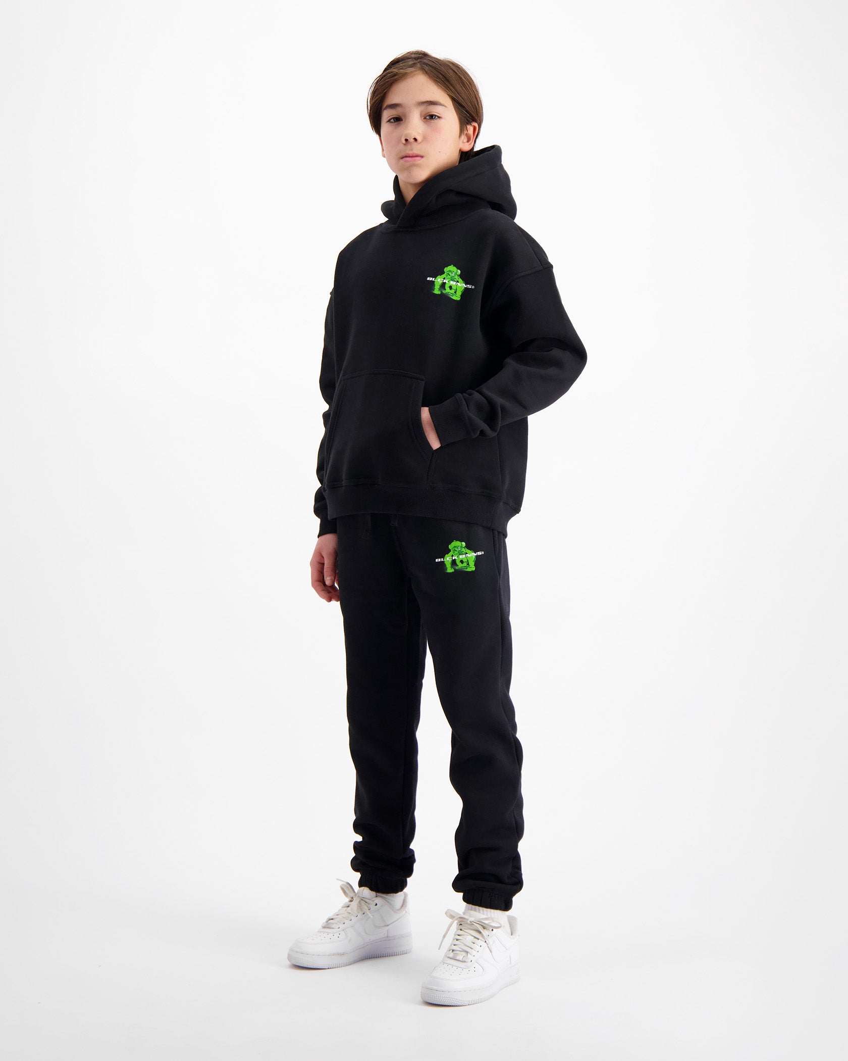 KIDS ACTIEFIGUUR SWEATPANTS | Zwart