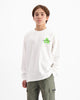KIDS ACTIEFIGUUR LONGSLEEVE T-SHIRT | Wit