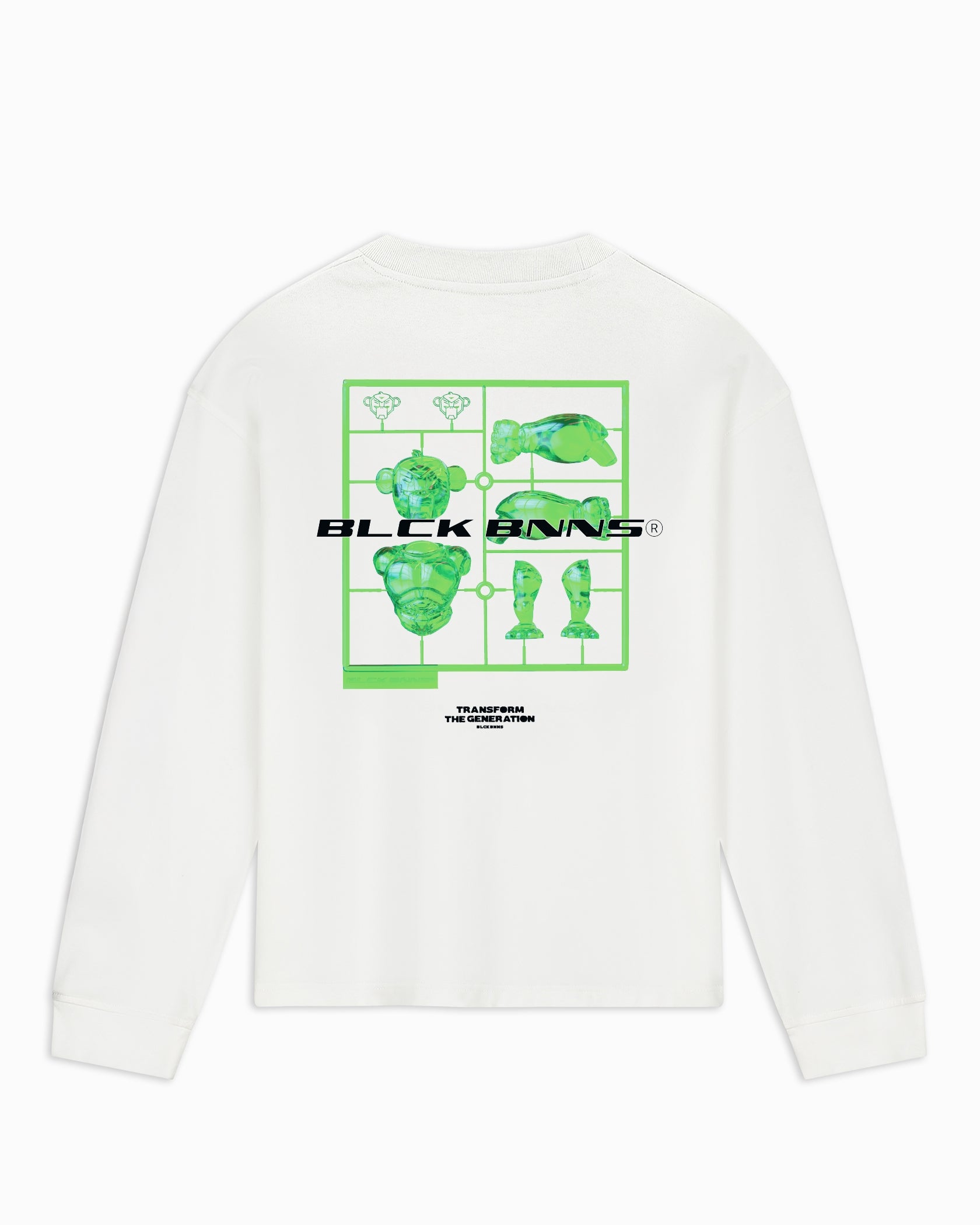 KIDS ACTIEFIGUUR LONGSLEEVE T-SHIRT | Wit