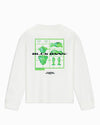 KIDS ACTIEFIGUUR LONGSLEEVE T-SHIRT | Wit