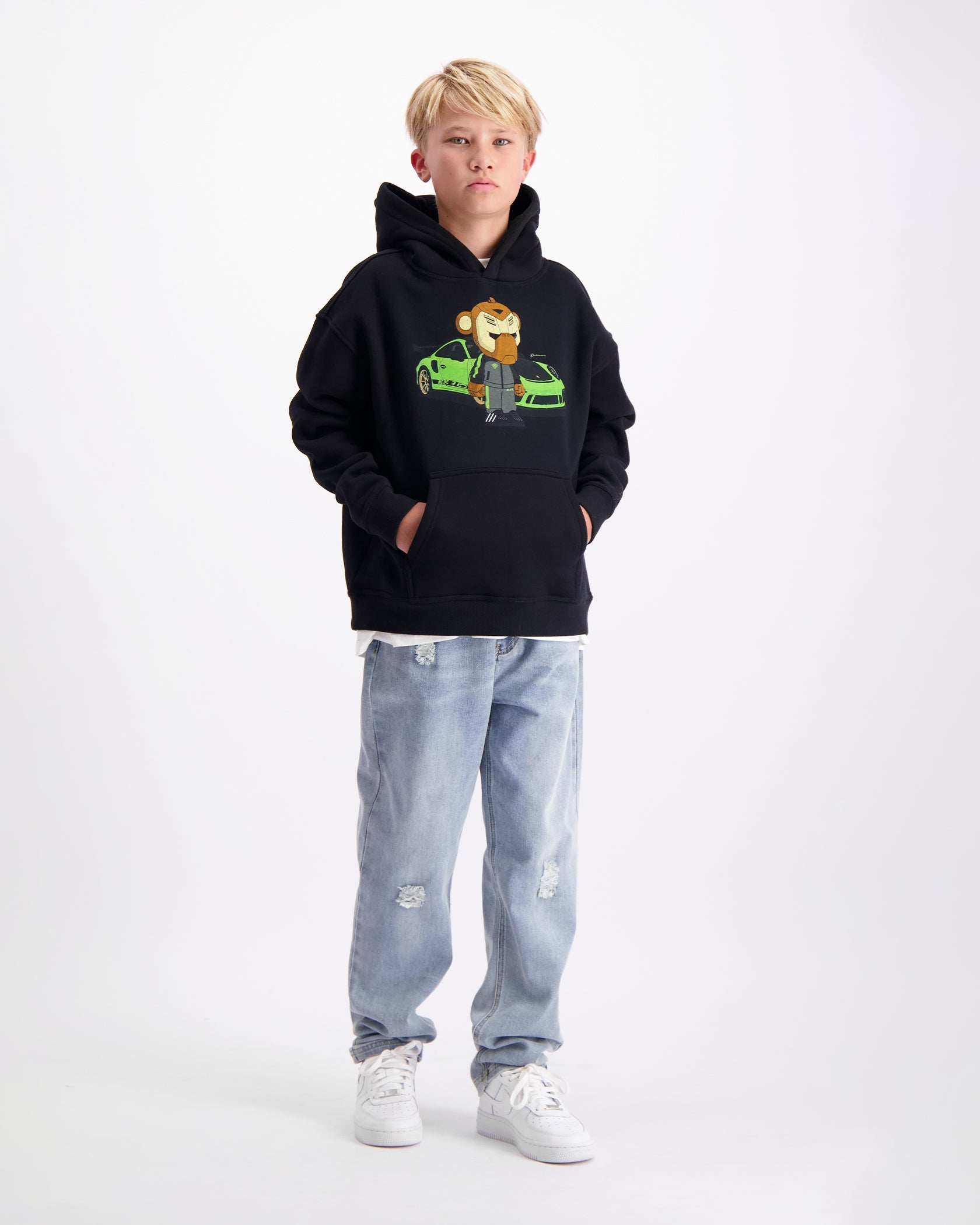 KIDS BB3 RS HOODIE | Zwart