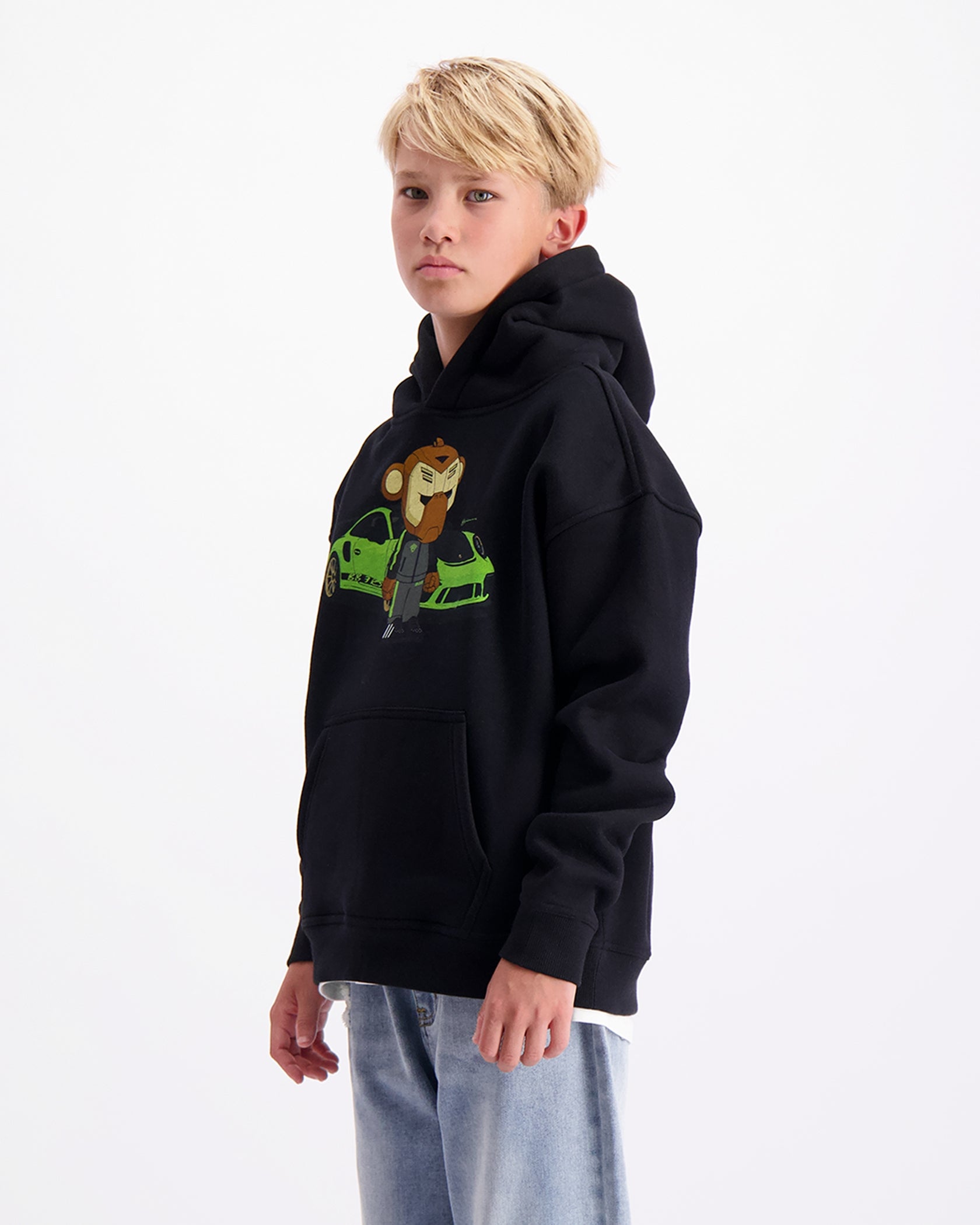 KIDS BB3 RS HOODIE | Zwart