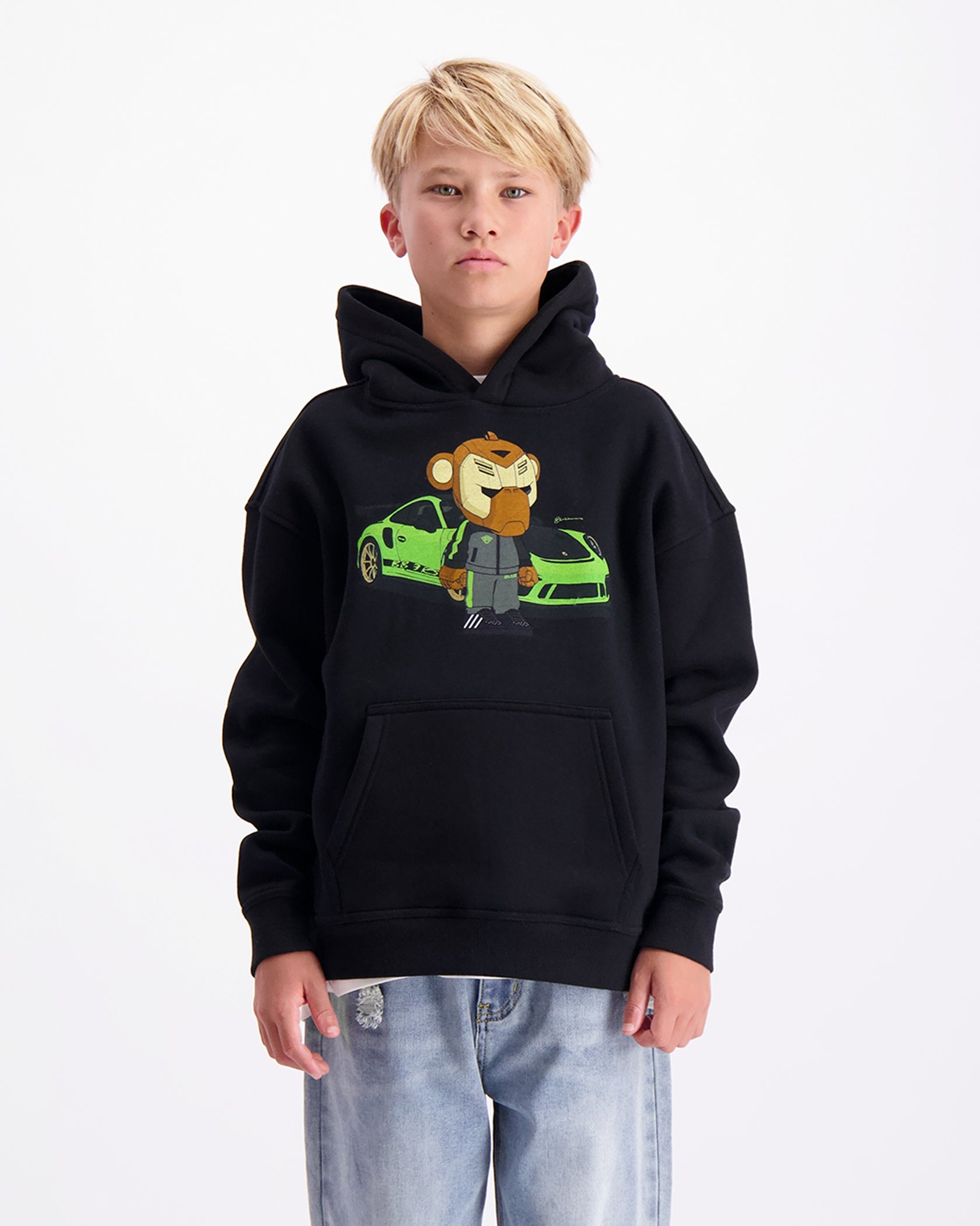 KIDS BB3 RS HOODIE | Zwart