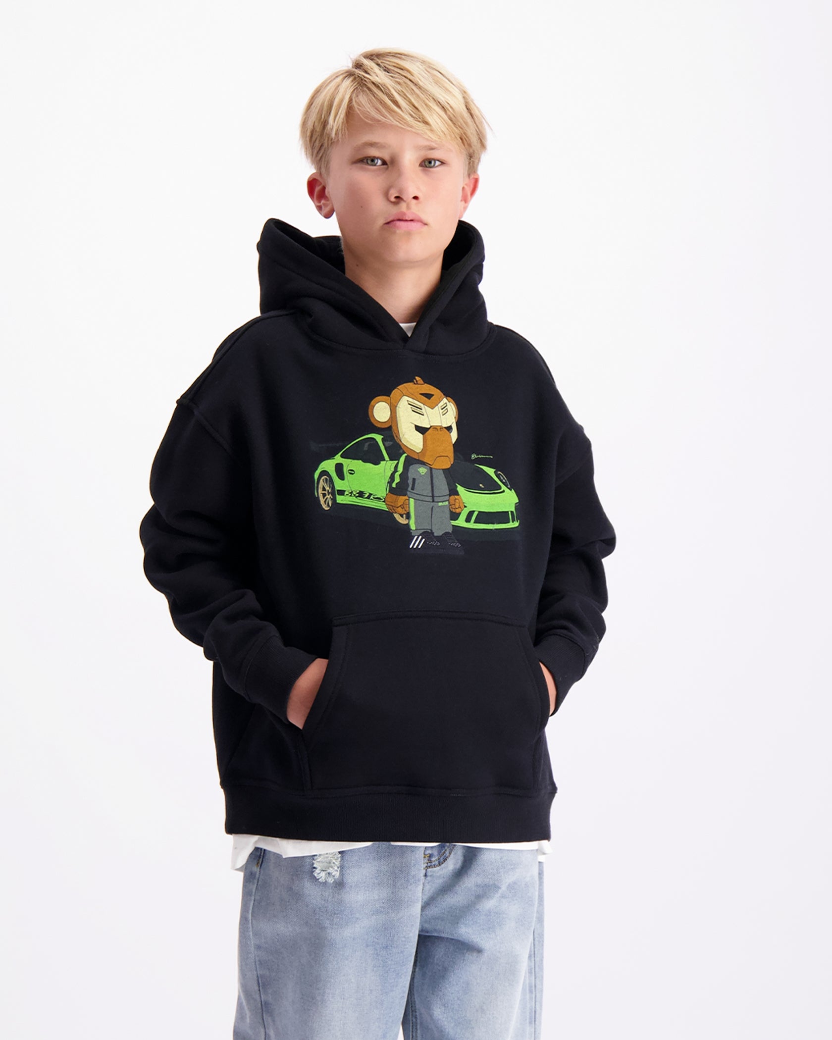 KIDS BB3 RS HOODIE | Zwart