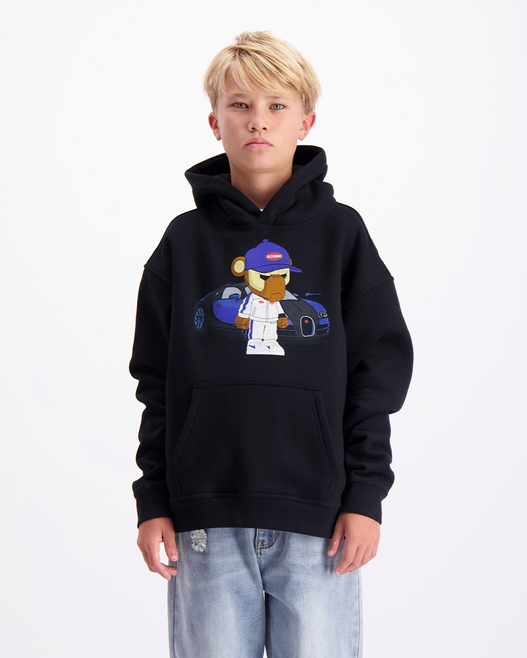 KIDS BBUGATTY HOODIE | Zwart