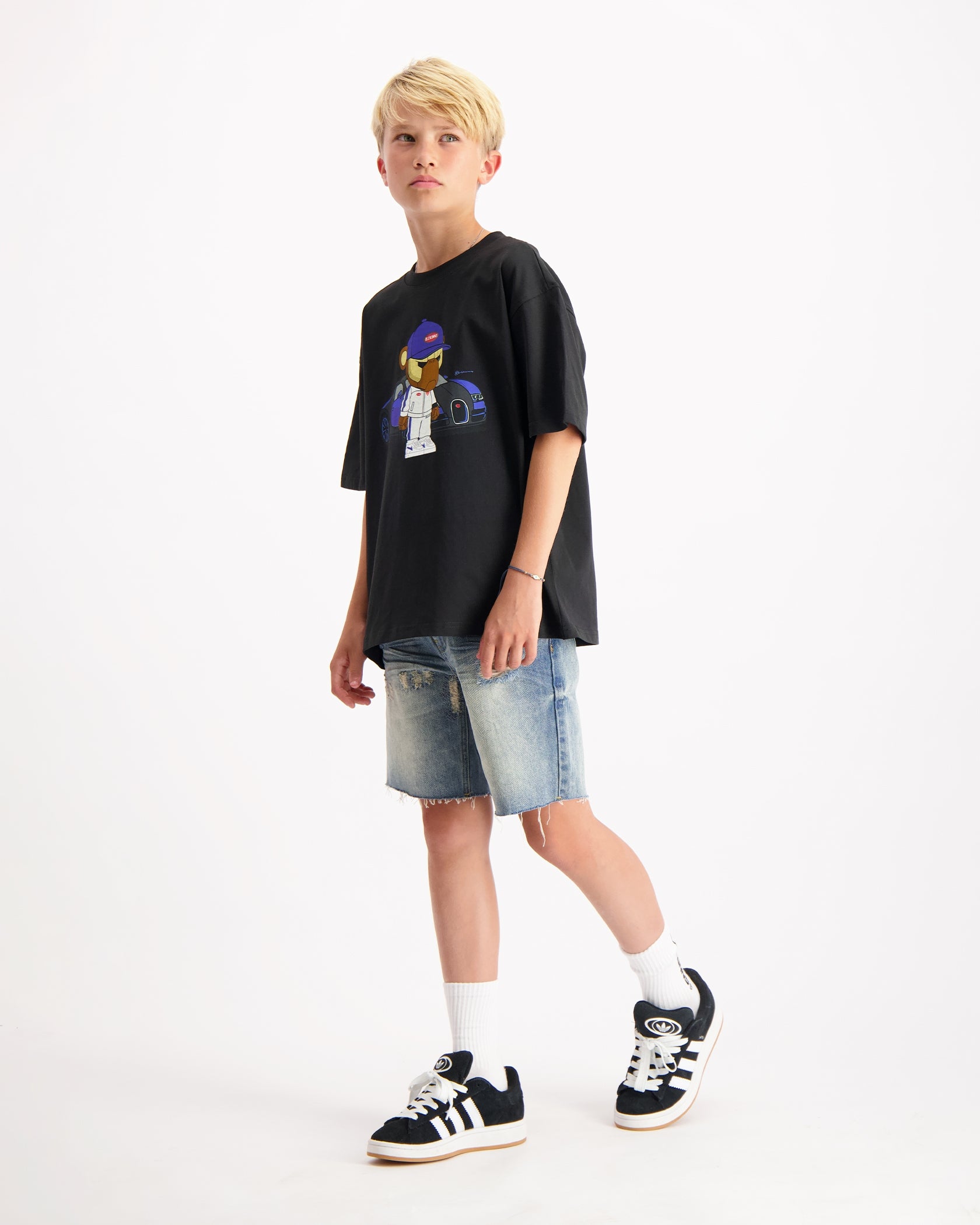KIDS BBUGATTY T-SHIRT | Zwart