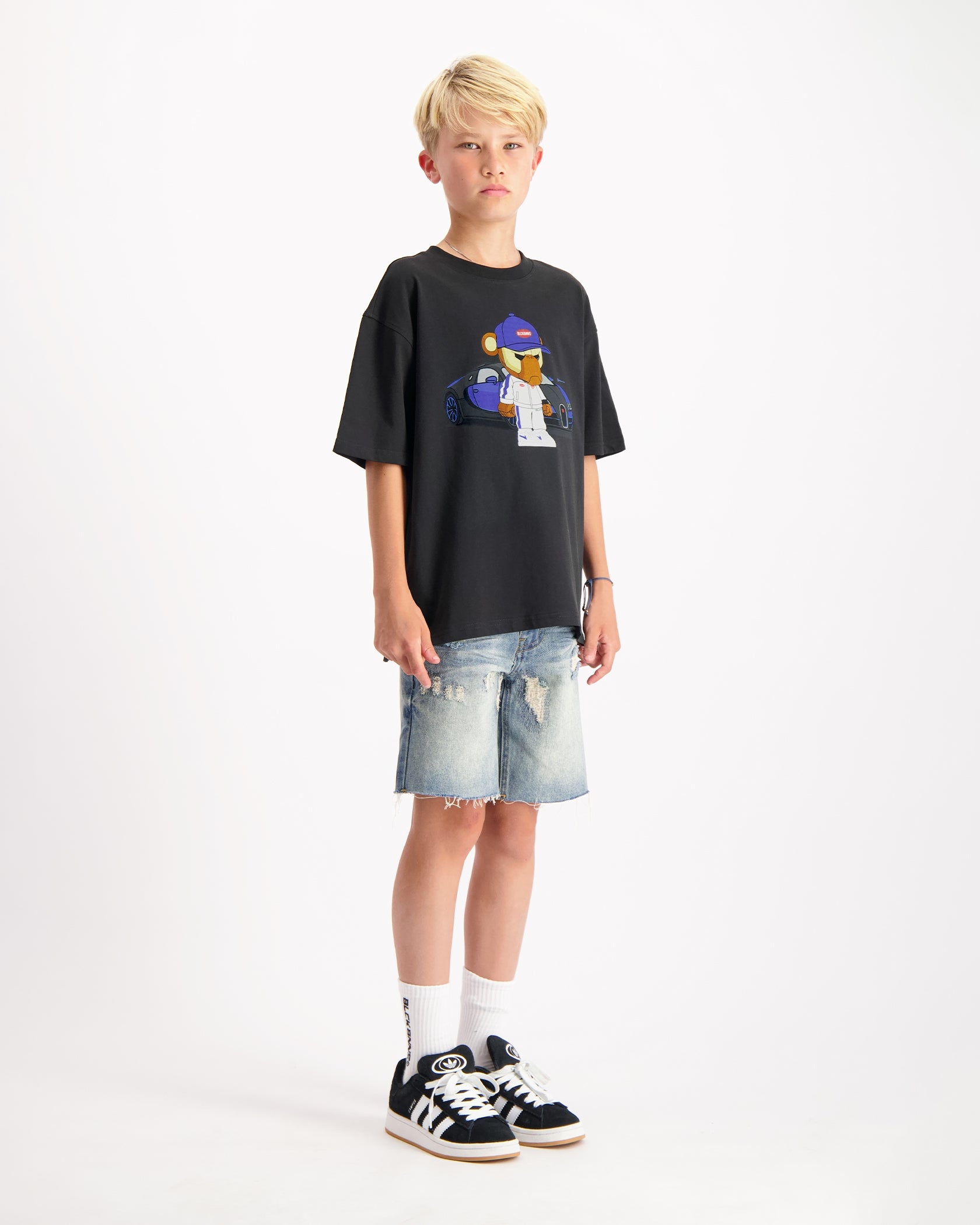 KIDS BBUGATTY T-SHIRT | Zwart