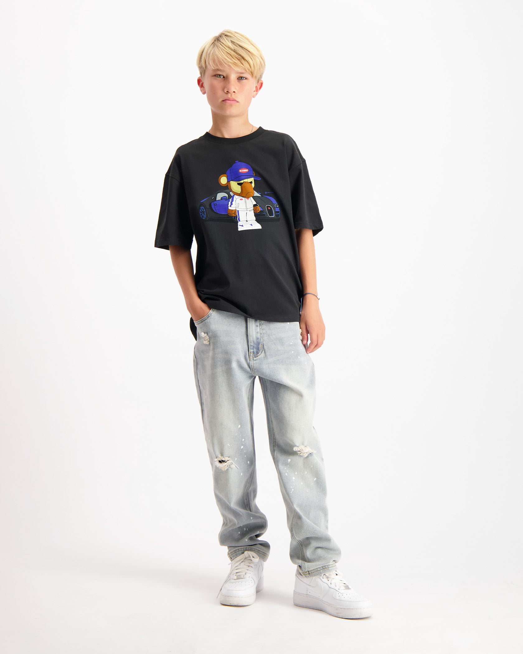 3 PAK - KINDEREN SPEED MONKEYS T-SHIRTS