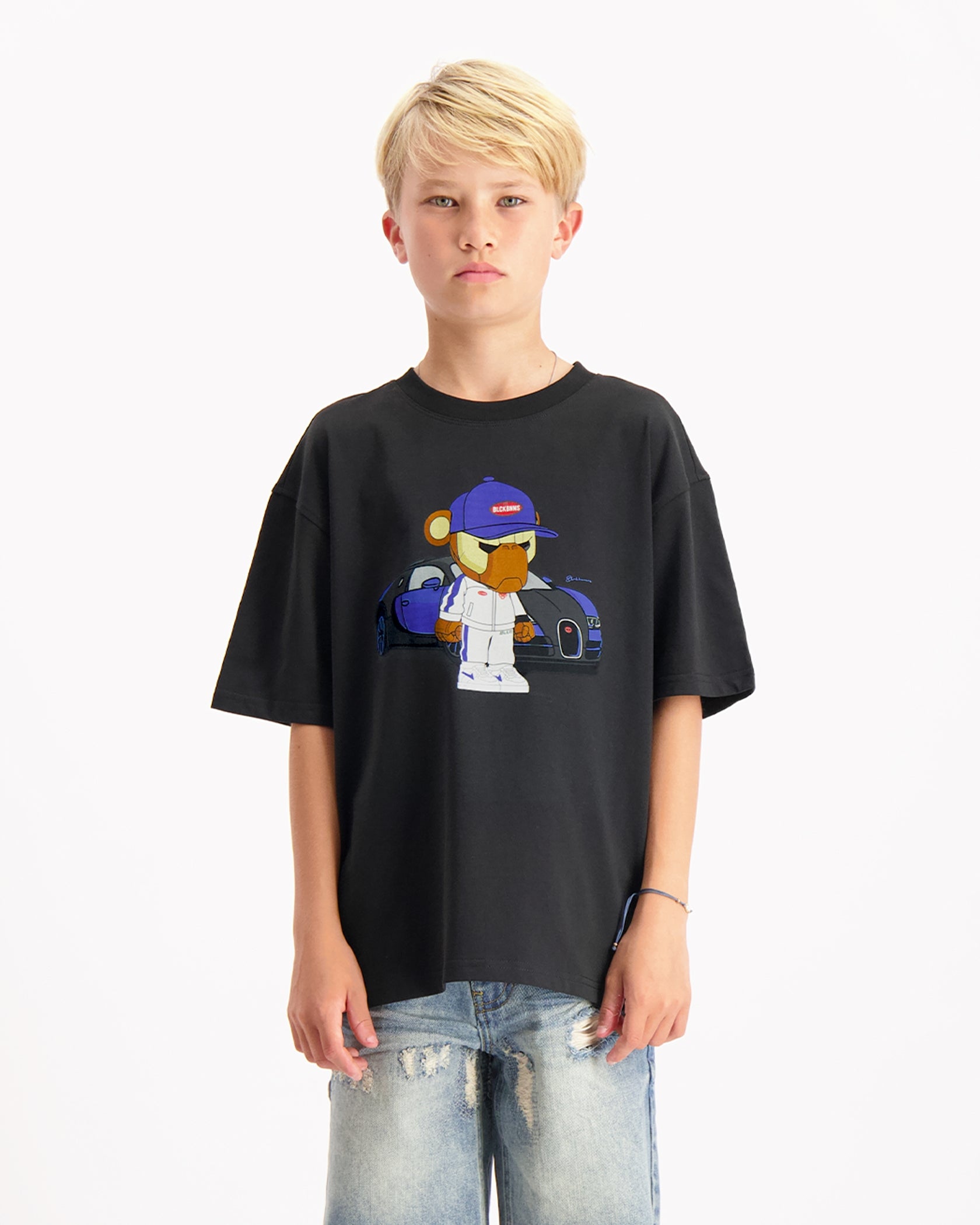 KIDS BBUGATTY T-SHIRT | Zwart