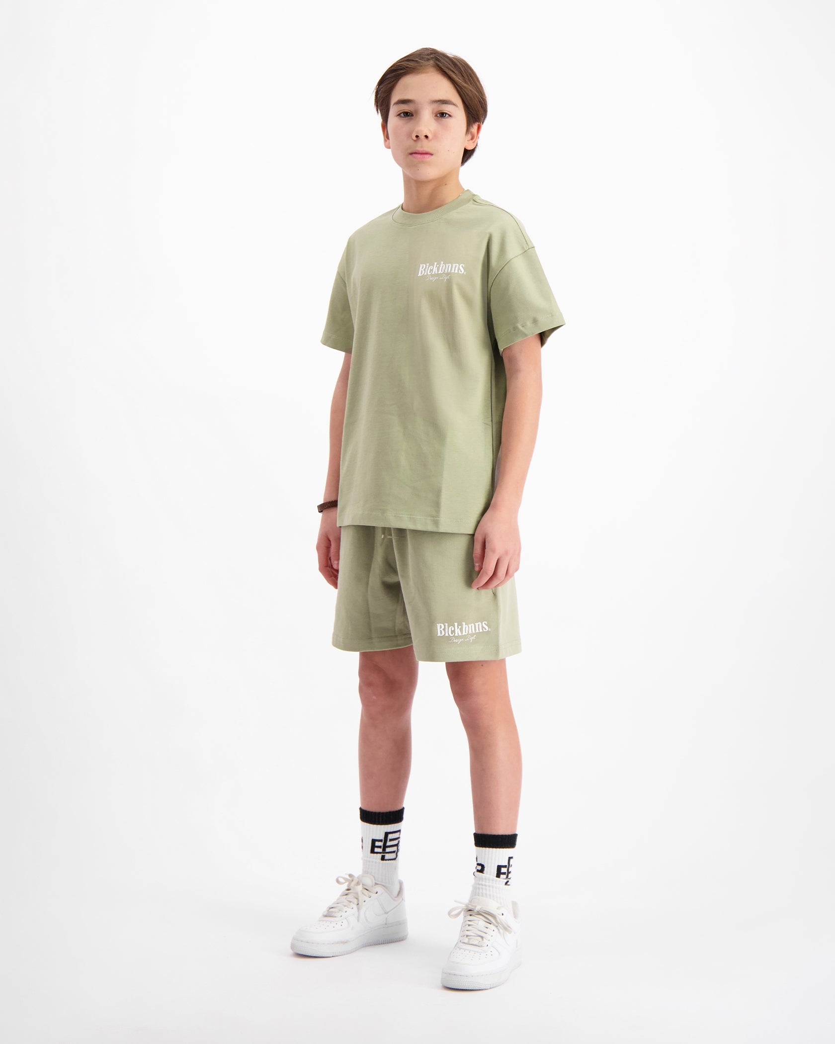 KINDERBORSTEL TWINSET | Groen