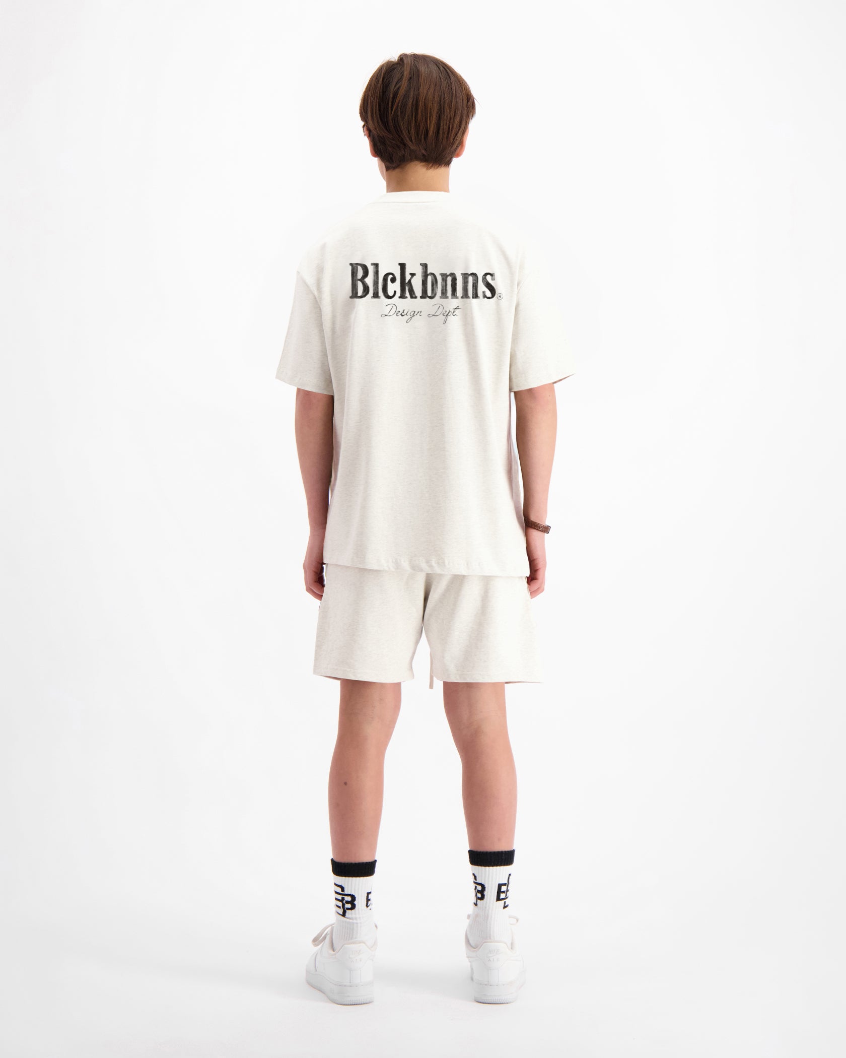 KIDS BRUSH TWINSET | Grijs gemêleerd