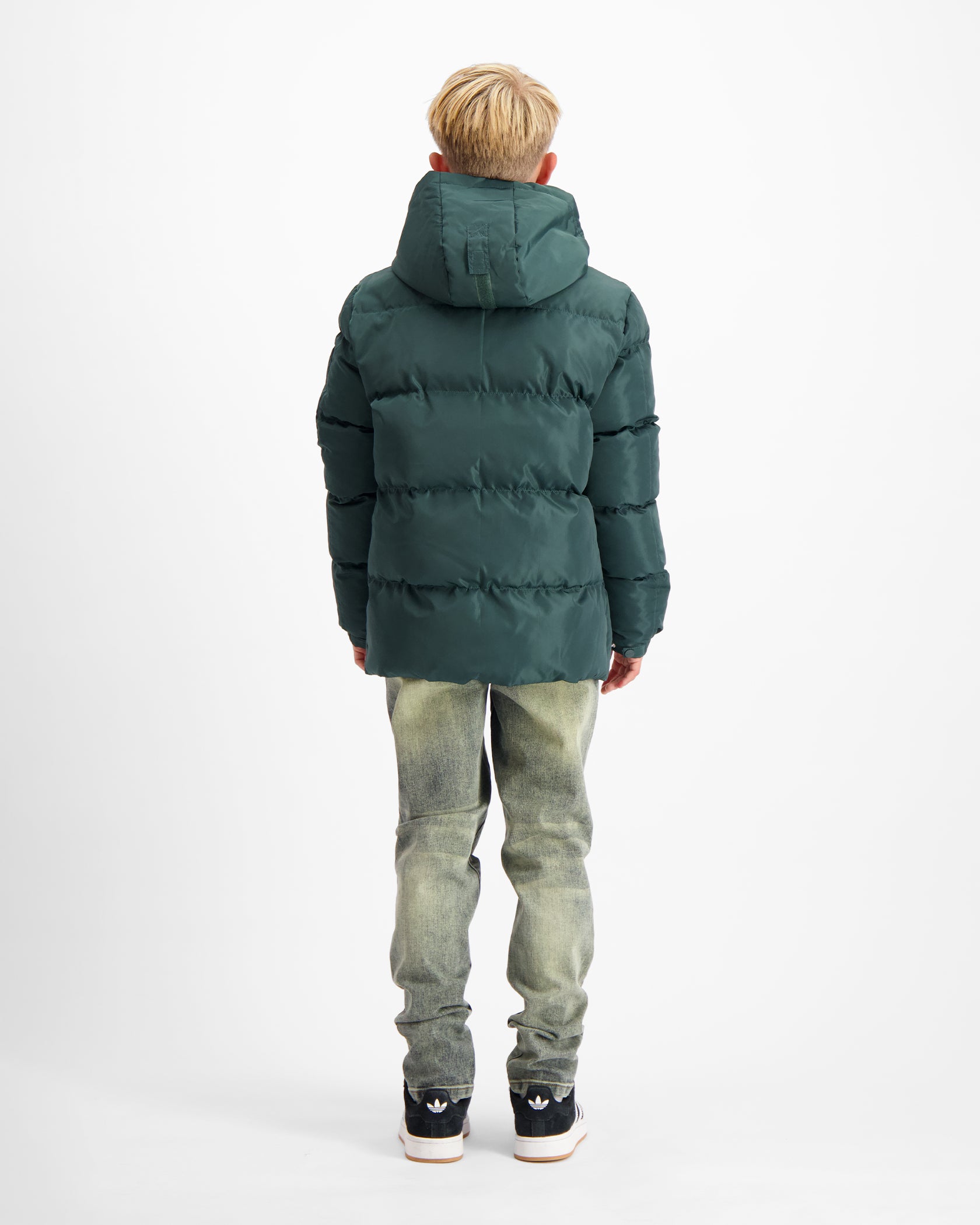 KINDER CONVOY PUFFER JACK | GROEN