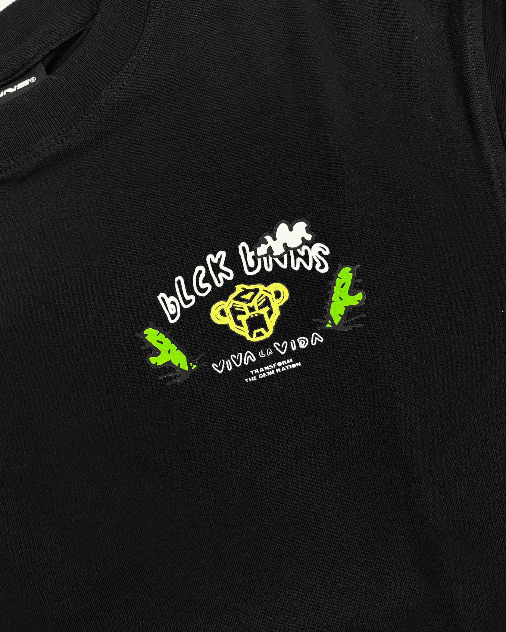 KIDS CRAYON T-SHIRT | Zwart