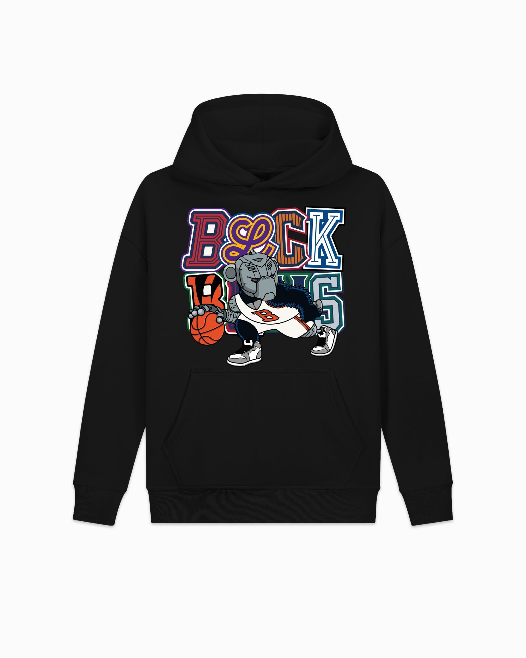 KIDS DRIBBLE HOODIE | Zwart