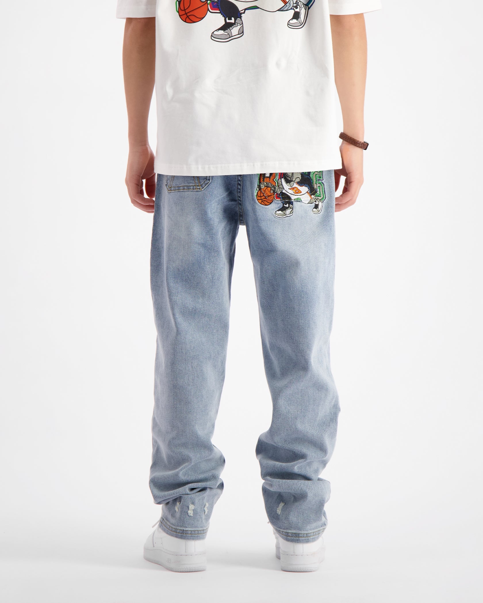 KIDS DRIBBLE STRAIGHT FIT DENIM | Lichtblauw
