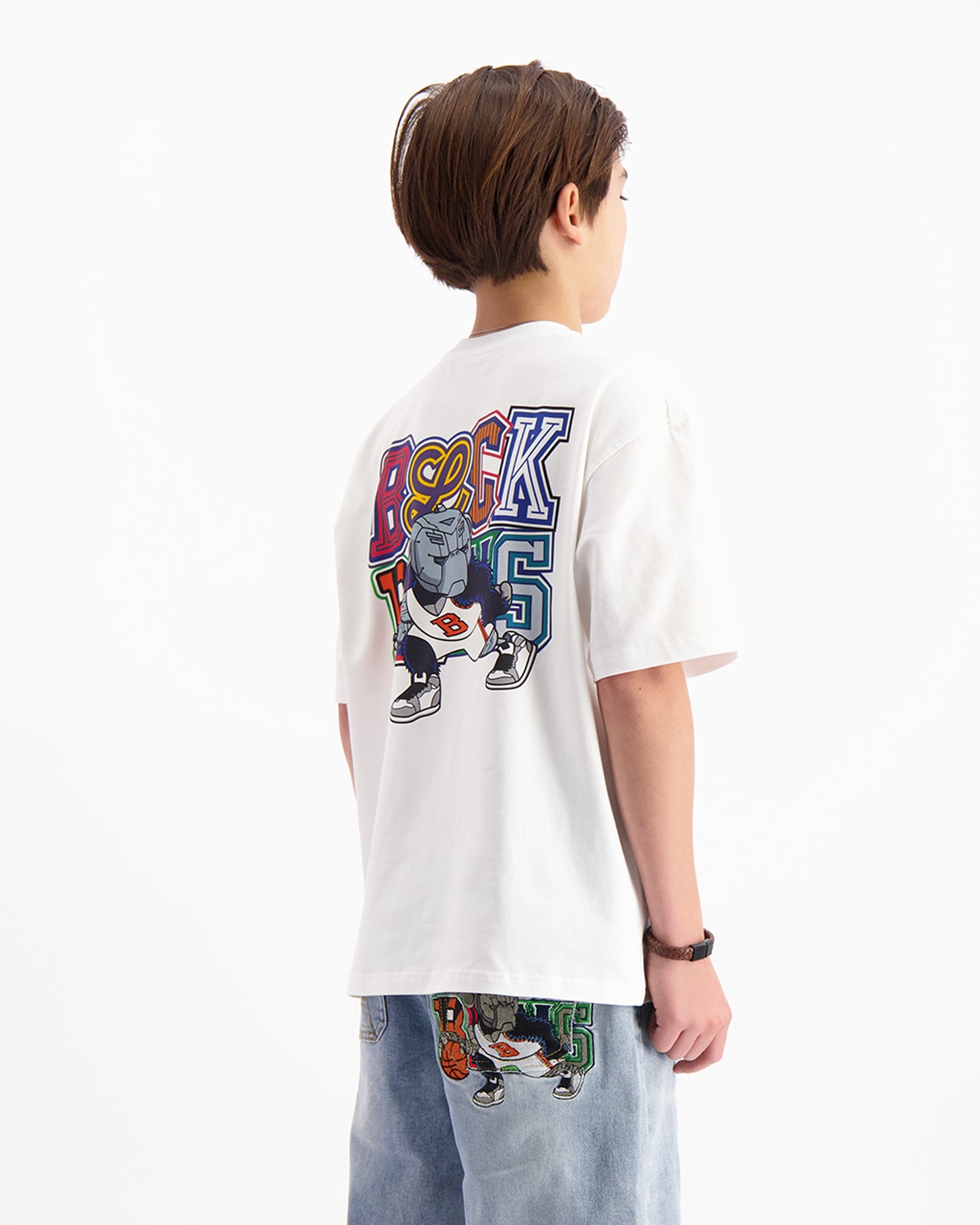KIDS DRIBBLE T-SHIRT | Wit