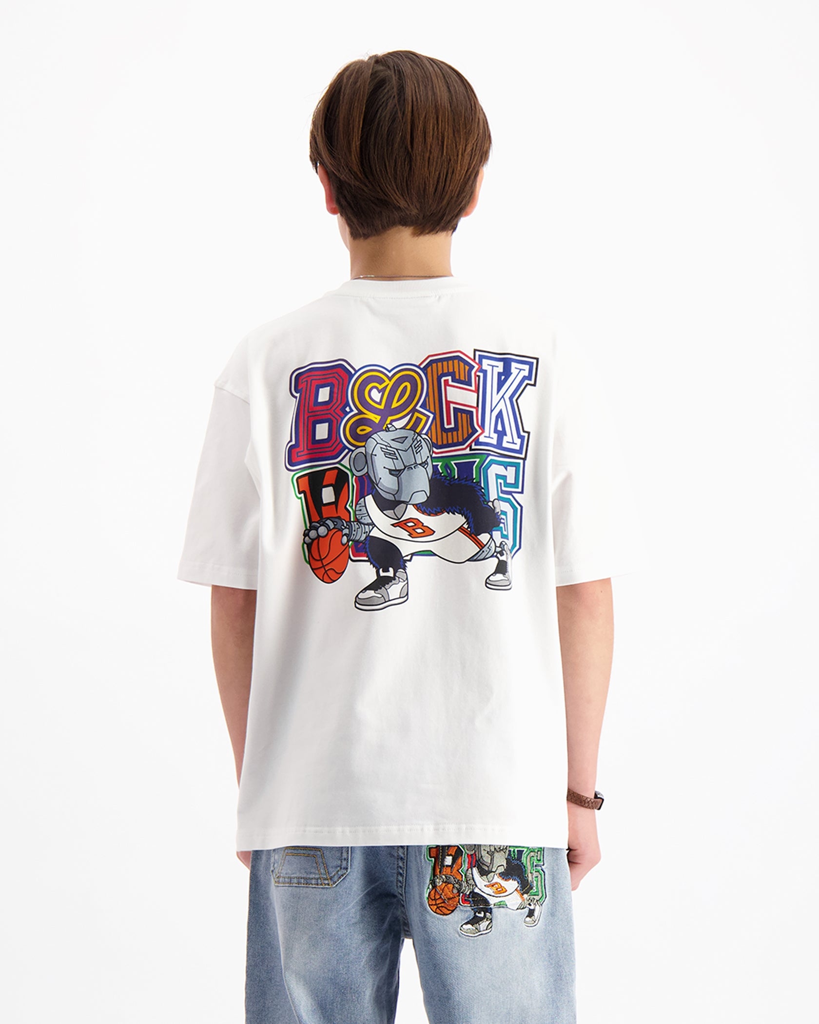 KIDS DRIBBLE T-SHIRT | Wit