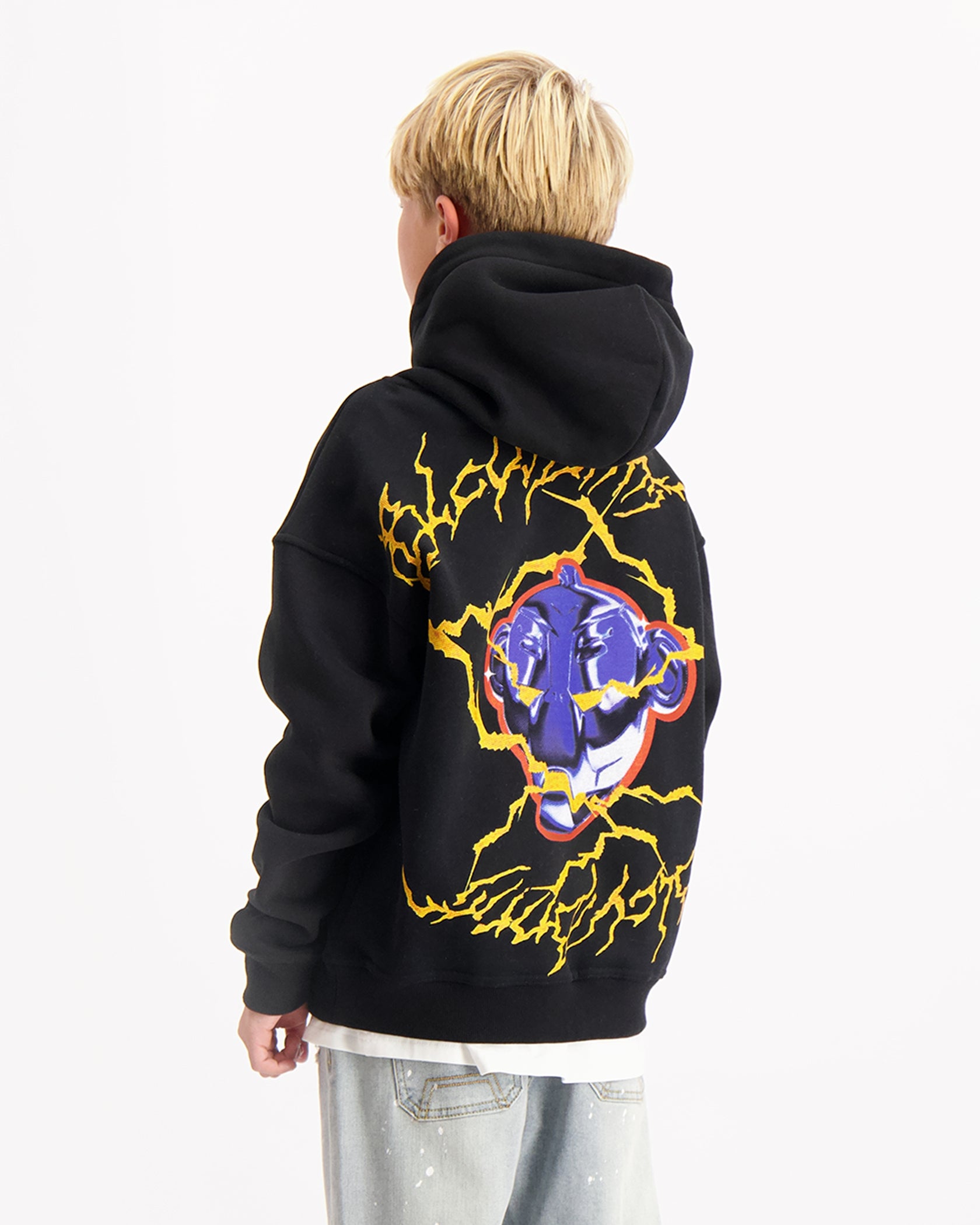 KIDS ELECTRO HOODIE | Zwart