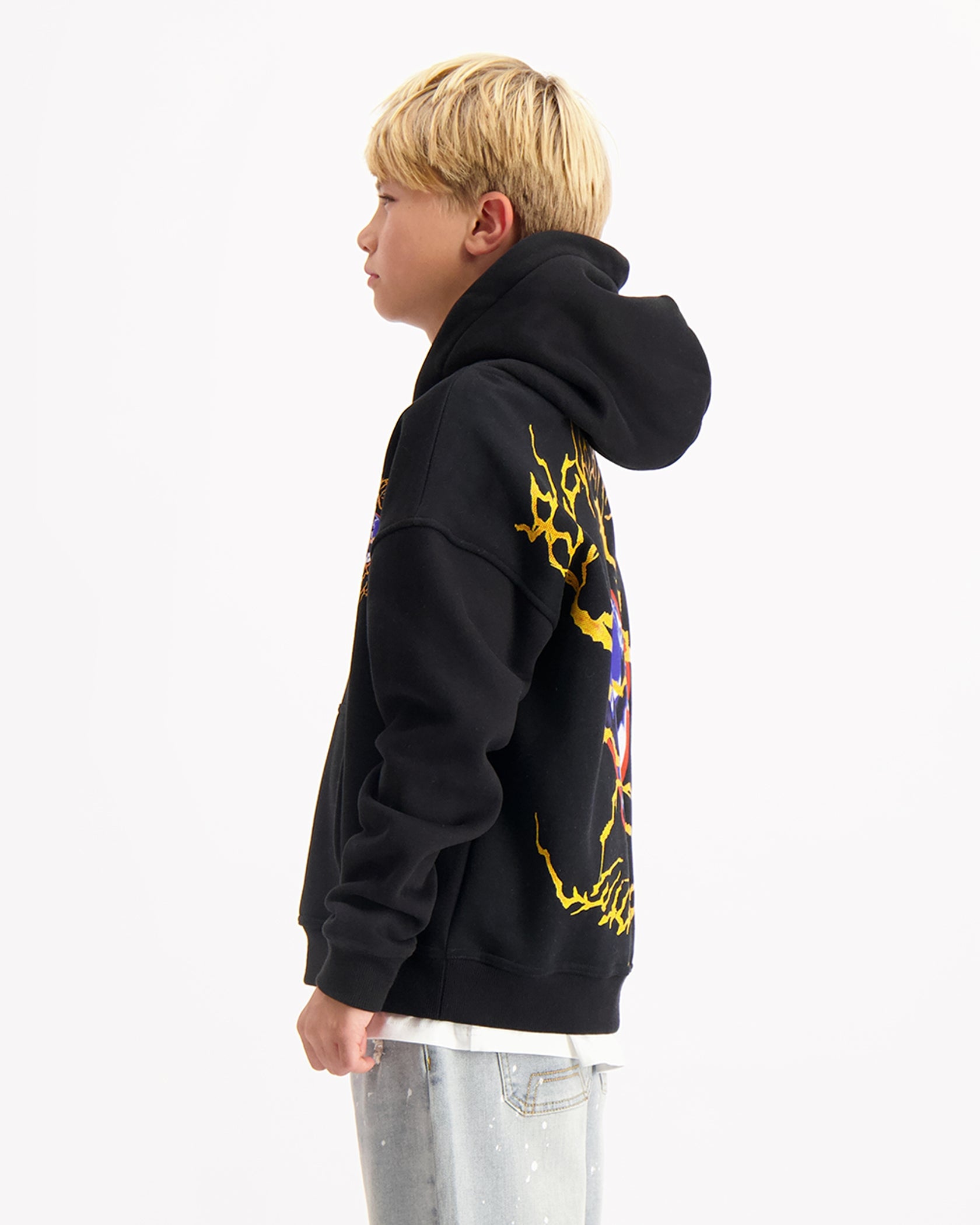 KIDS ELECTRO HOODIE | Zwart