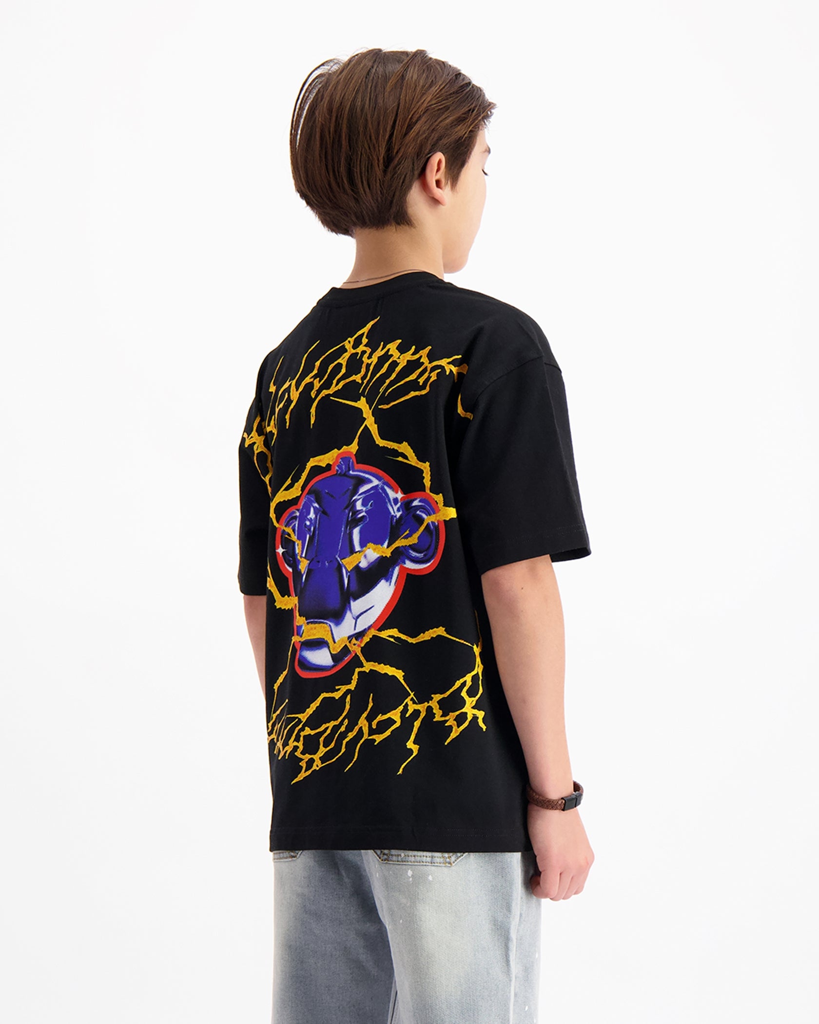 KIDS ELECTRO T-SHIRT | Zwart