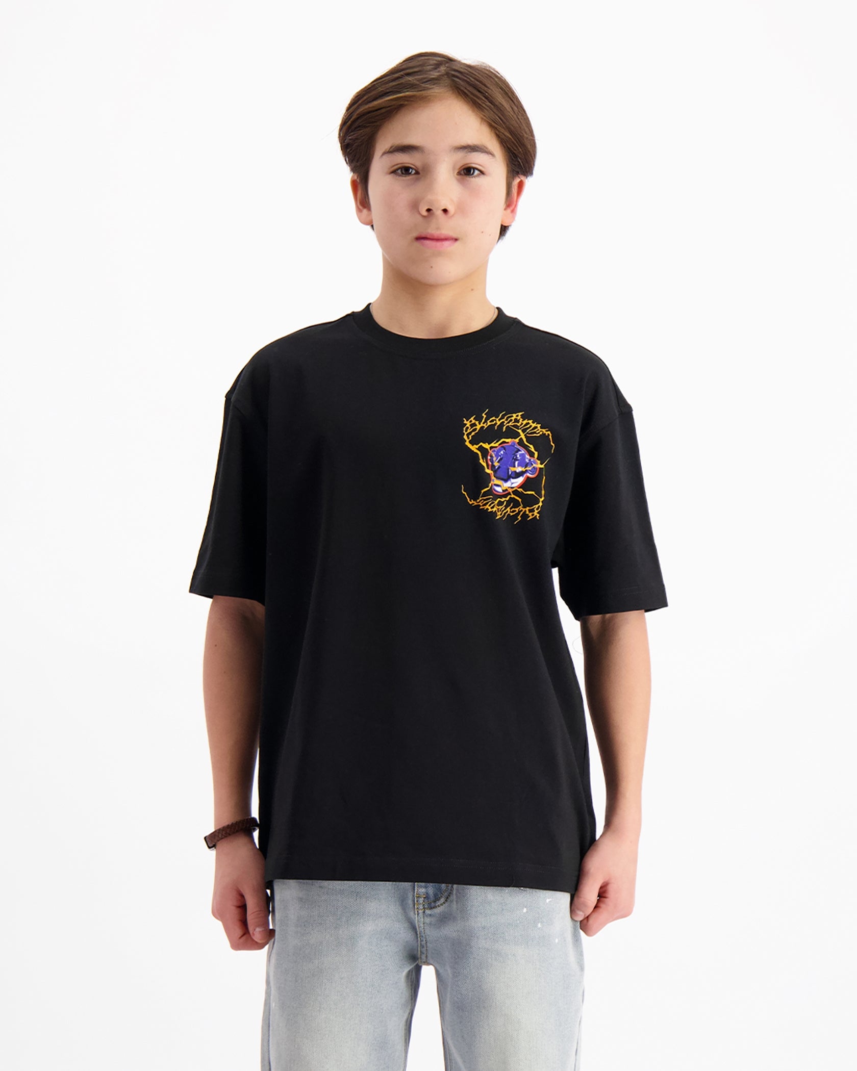 KIDS ELECTRO T-SHIRT | Zwart