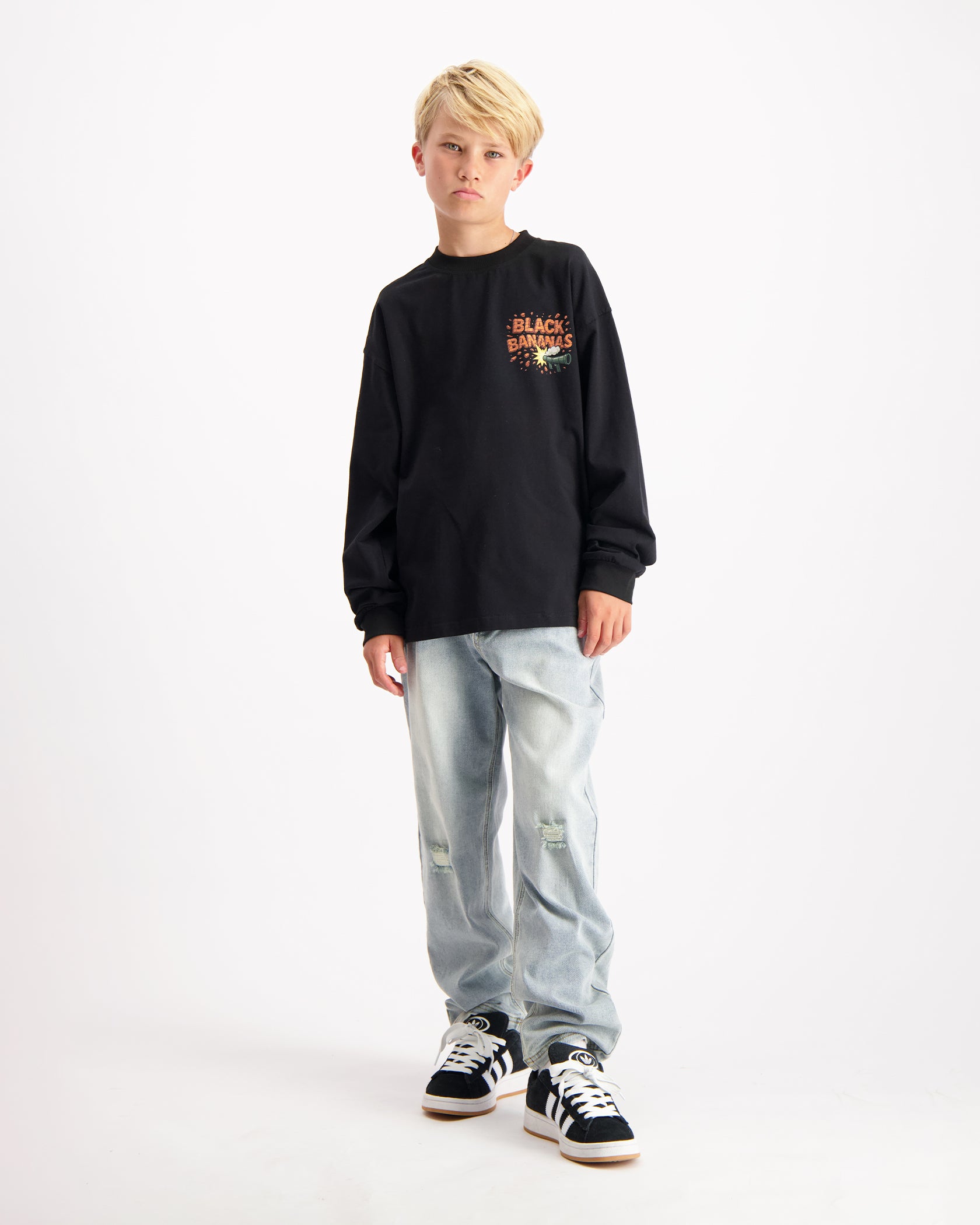 KINDEREN EXPLODE LONGSLEEVE SET | ZWART