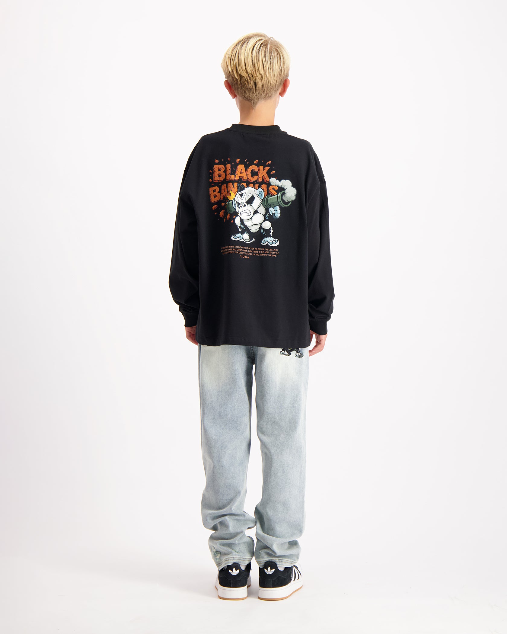 KINDEREN EXPLODE LONGSLEEVE SET | ZWART