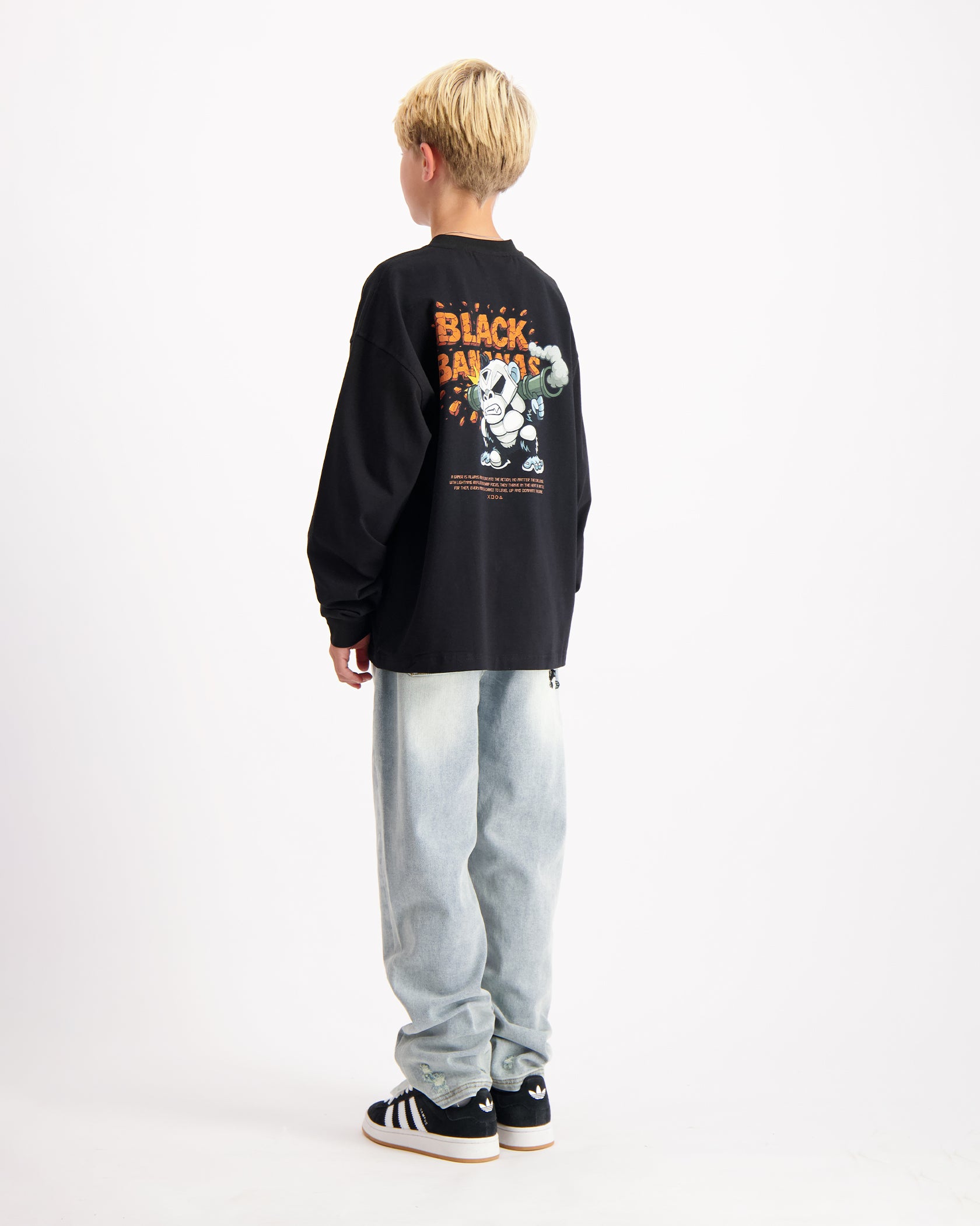 KINDEREN EXPLODE LONGSLEEVE SET | ZWART