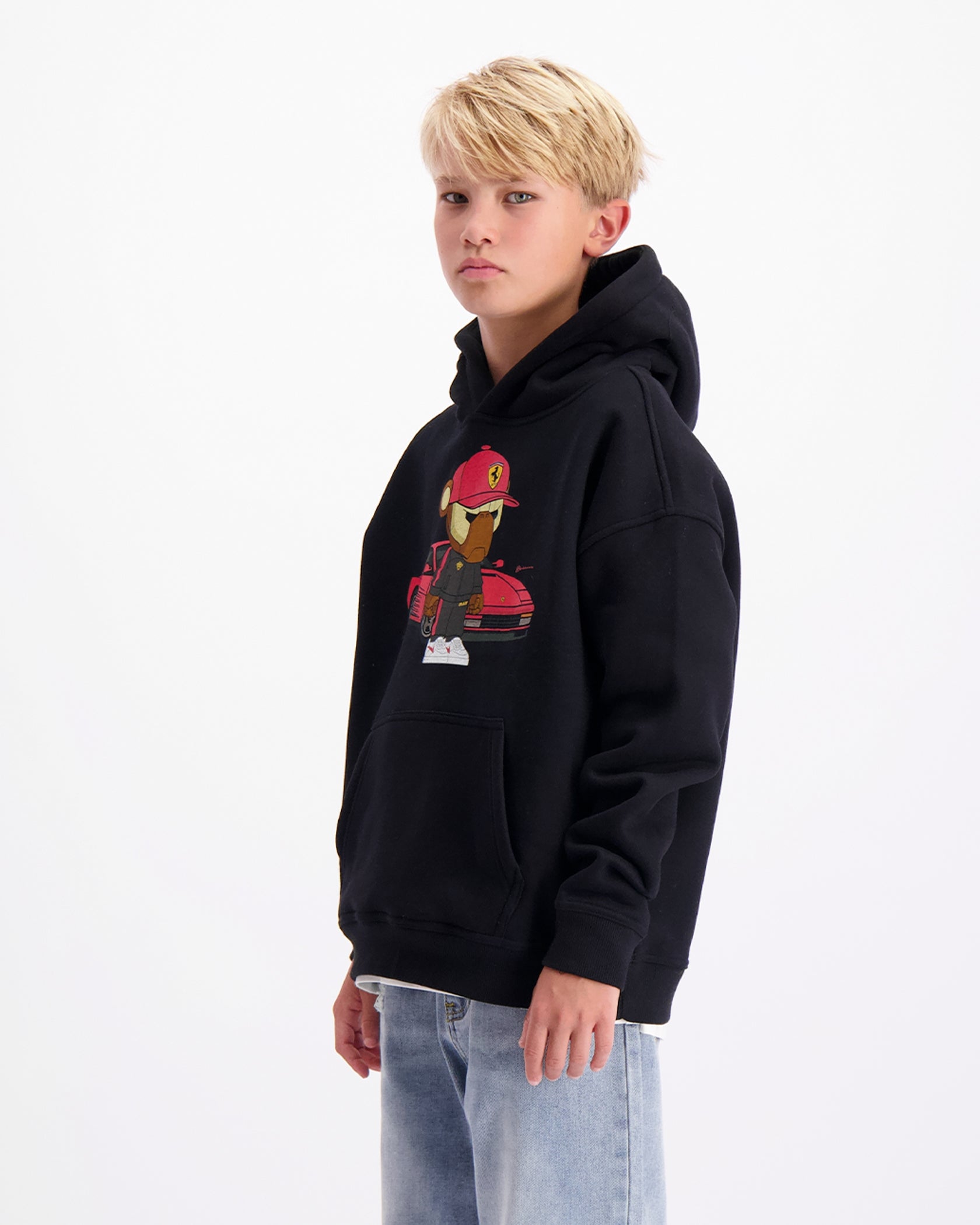 KIDS FEBBARI HOODIE | Zwart