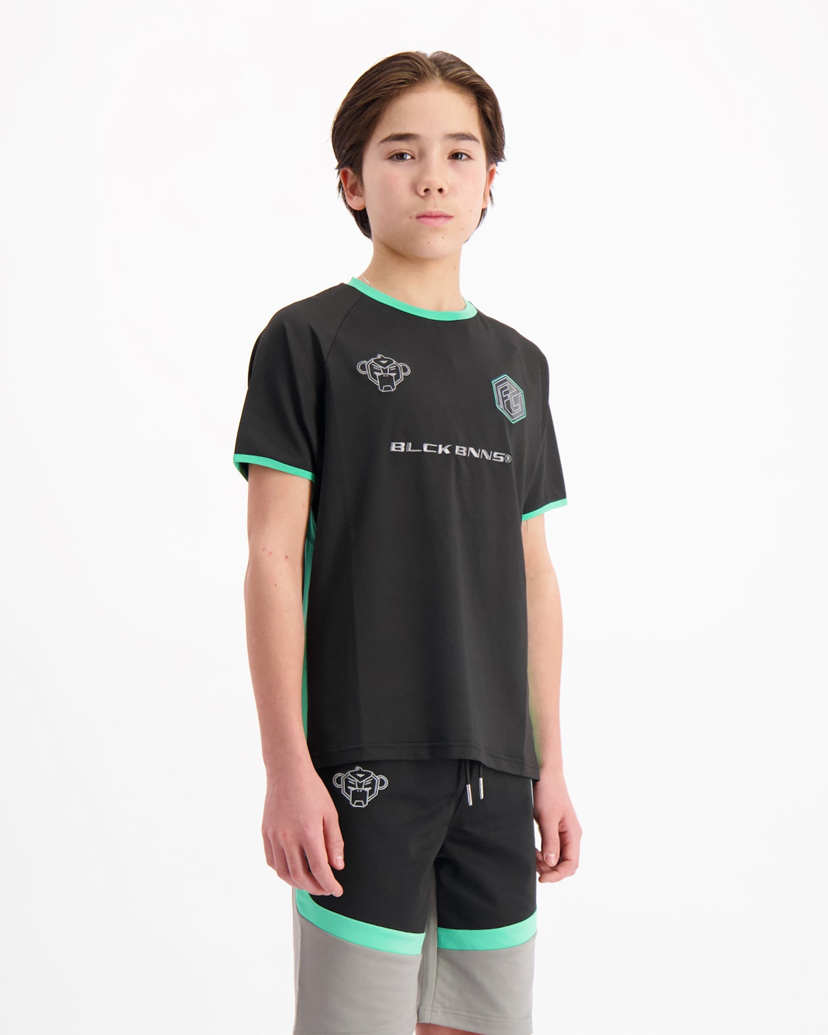 KIDS FOOTBALL T-SHIRT | Zwart