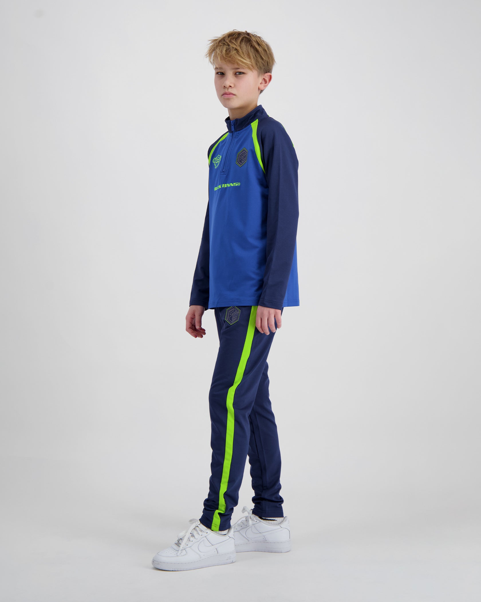 KINDERVOETBALTRENINGSP FOOTBALL | Marineblauw/Limoengroen