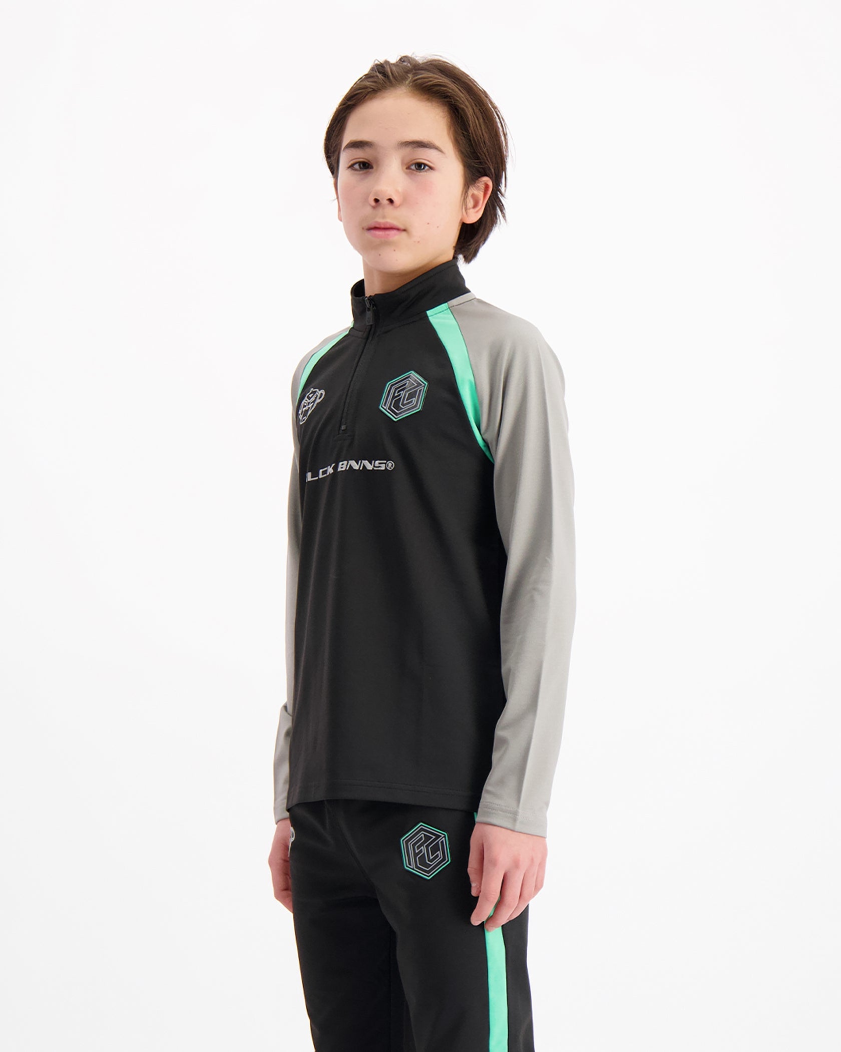 KIDS FOOTBALL TRACKTOP | Zwart