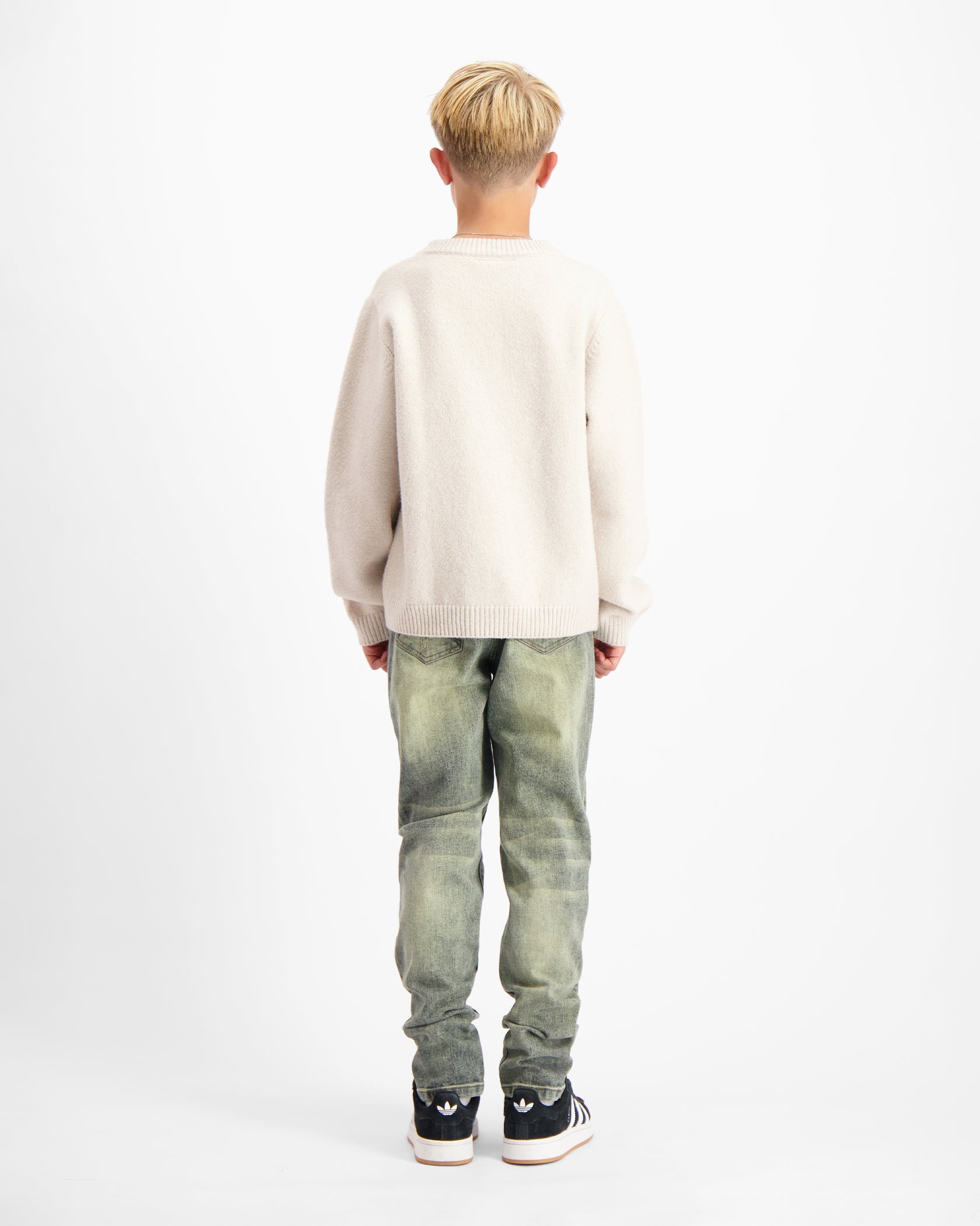 KIDS GEBONDEN SWEATER  Beige