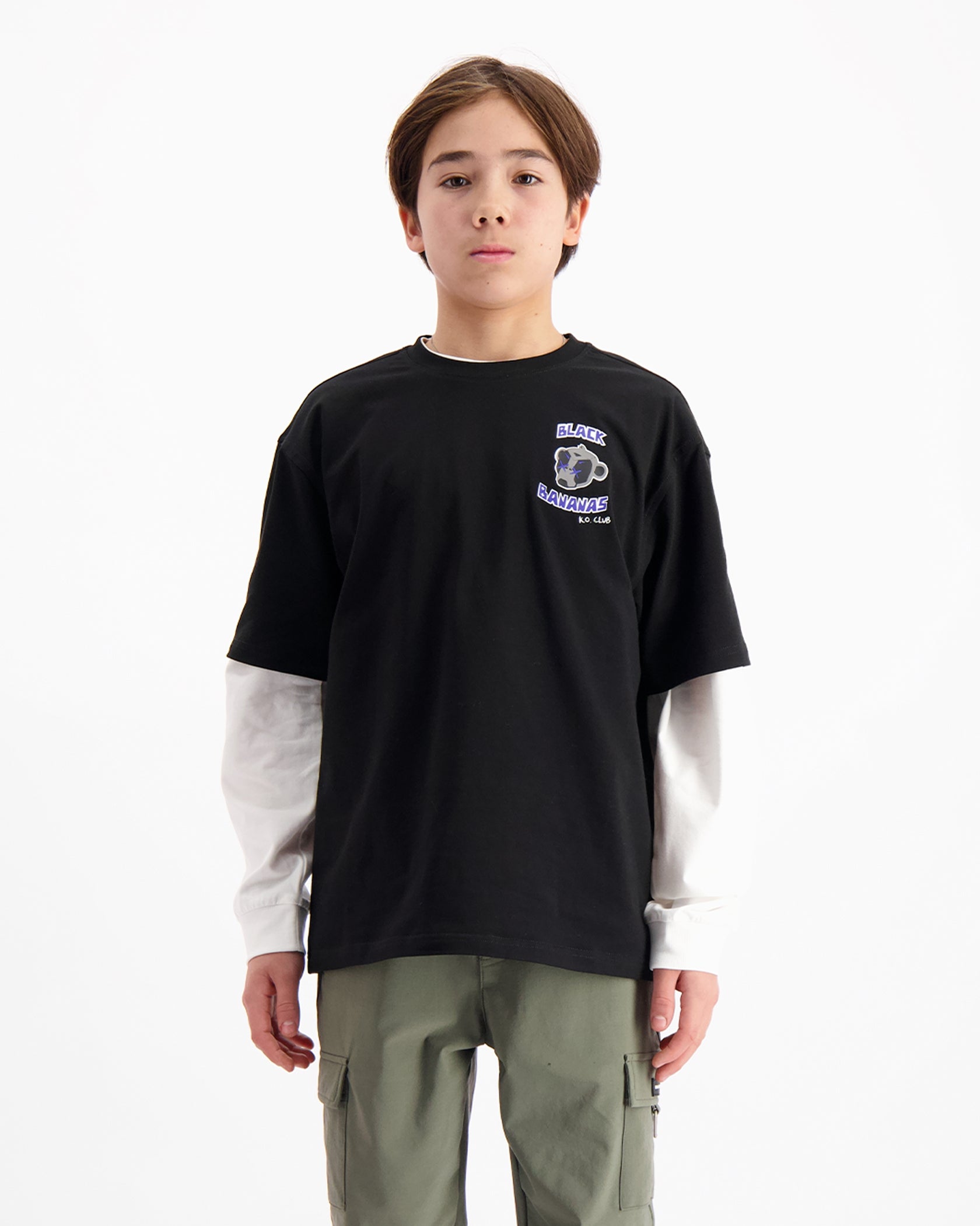 KIDS KO CLUB T-SHIRT | Zwart