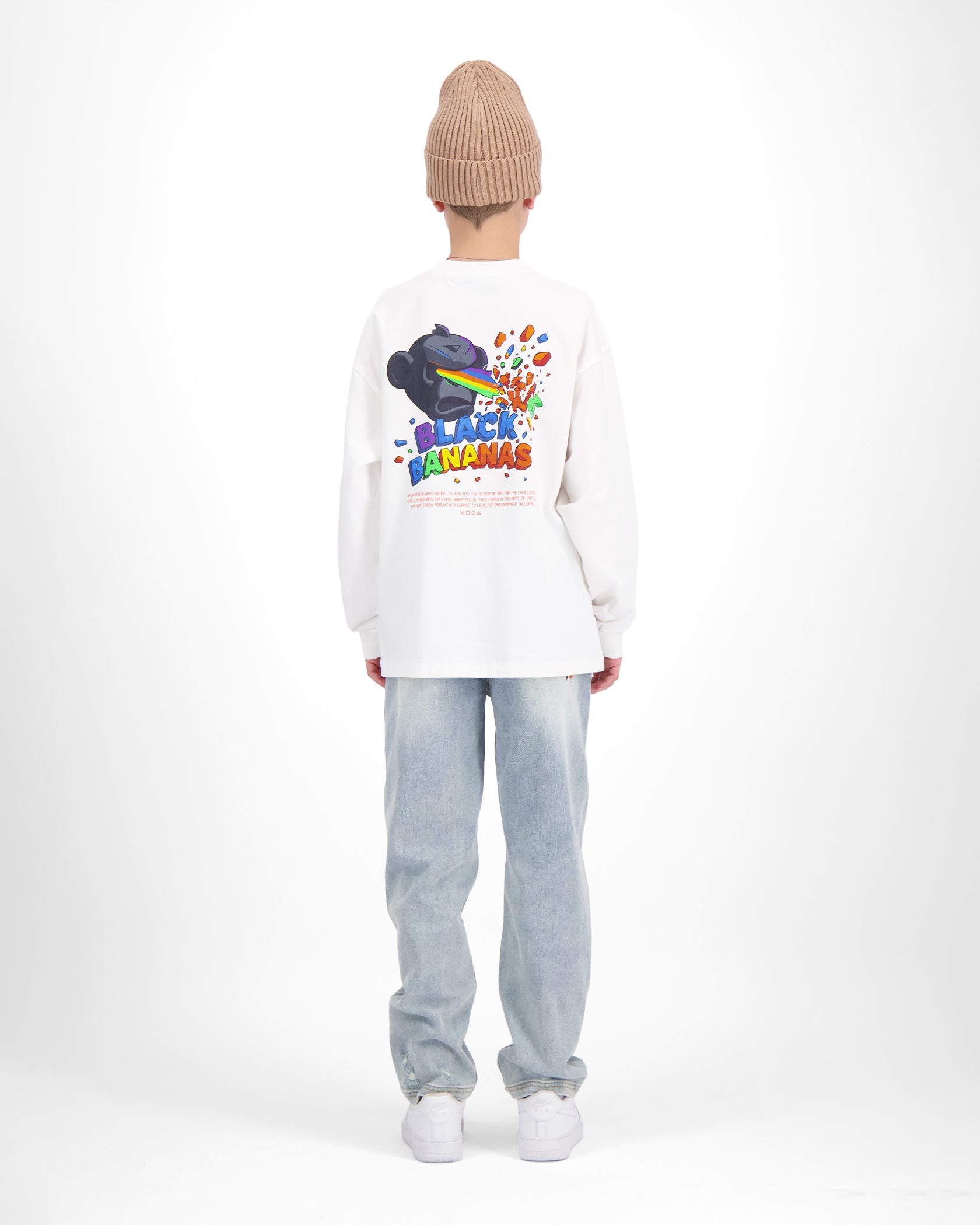 LASER LONG SLEEVE SET VOOR KINDEREN | Wit