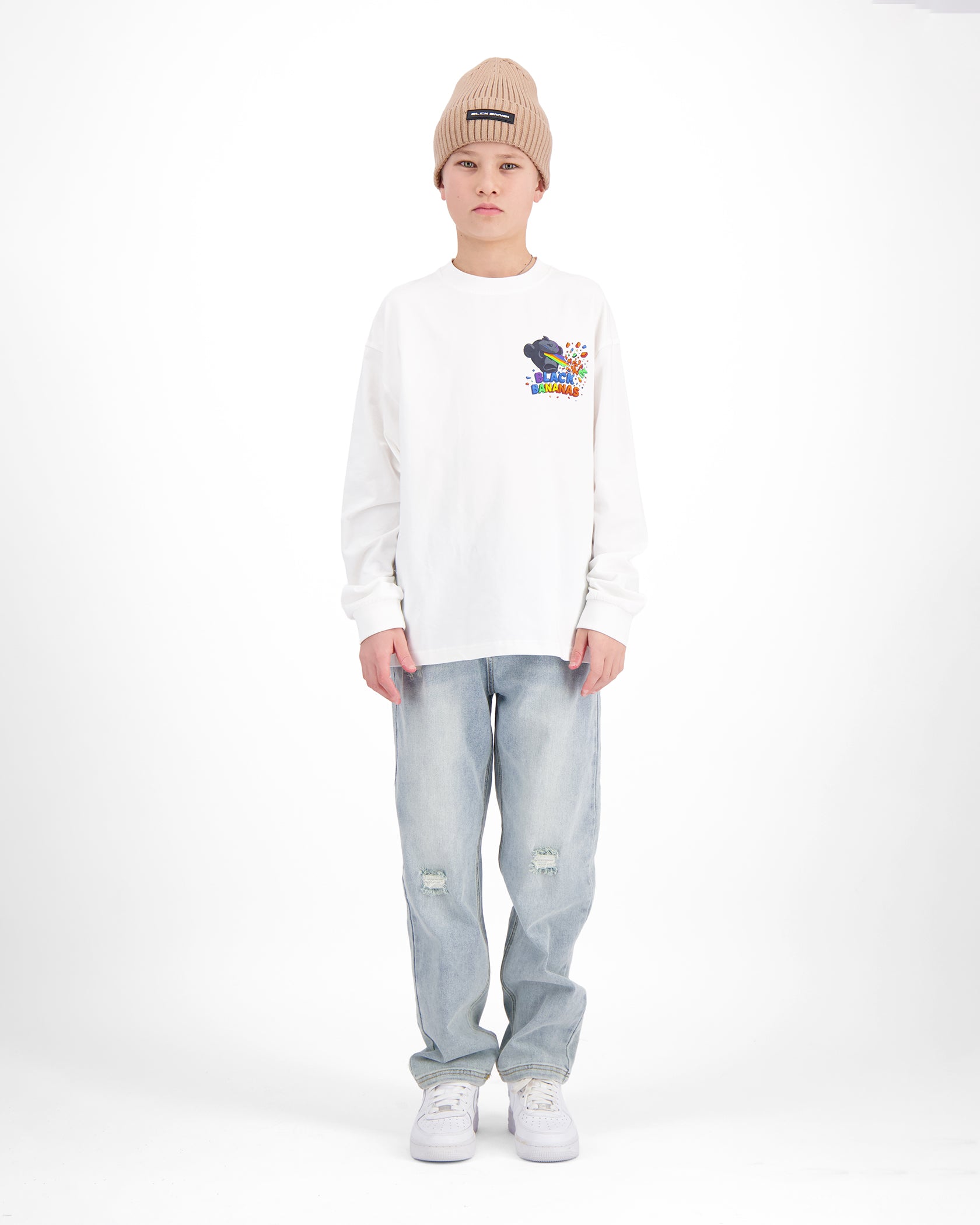 LASER LONG SLEEVE SET VOOR KINDEREN | Wit
