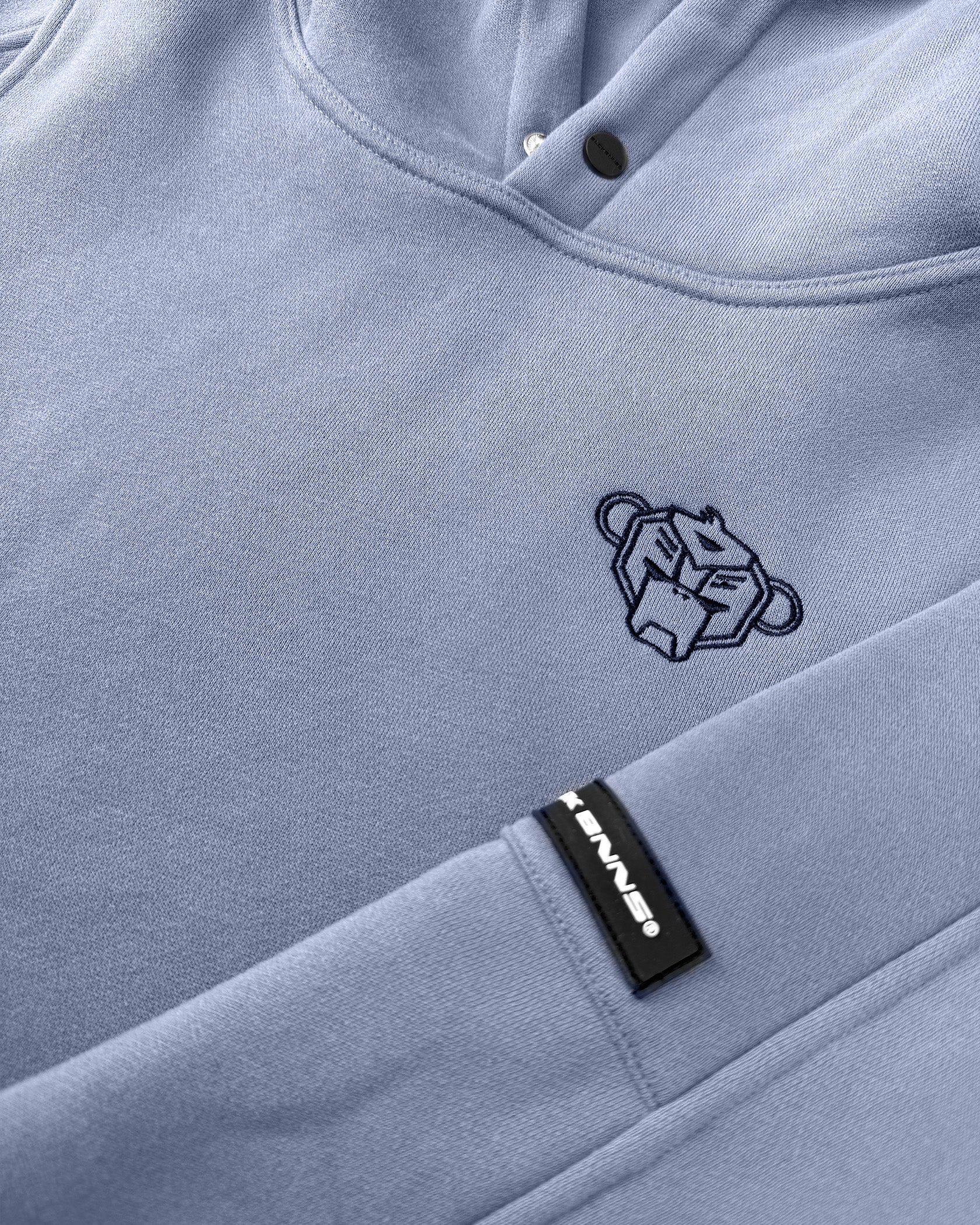 KIDS PLATE HOODIE | Blauw