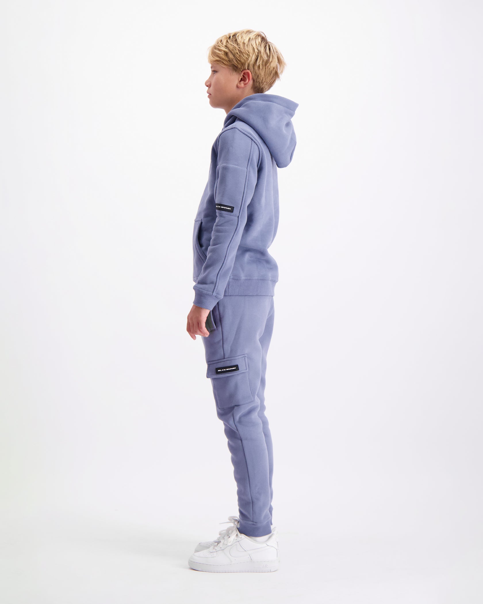 KIDS PLATE HOODIE SET | Blauw