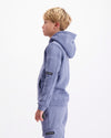 KIDS PLATE HOODIE | Blauw