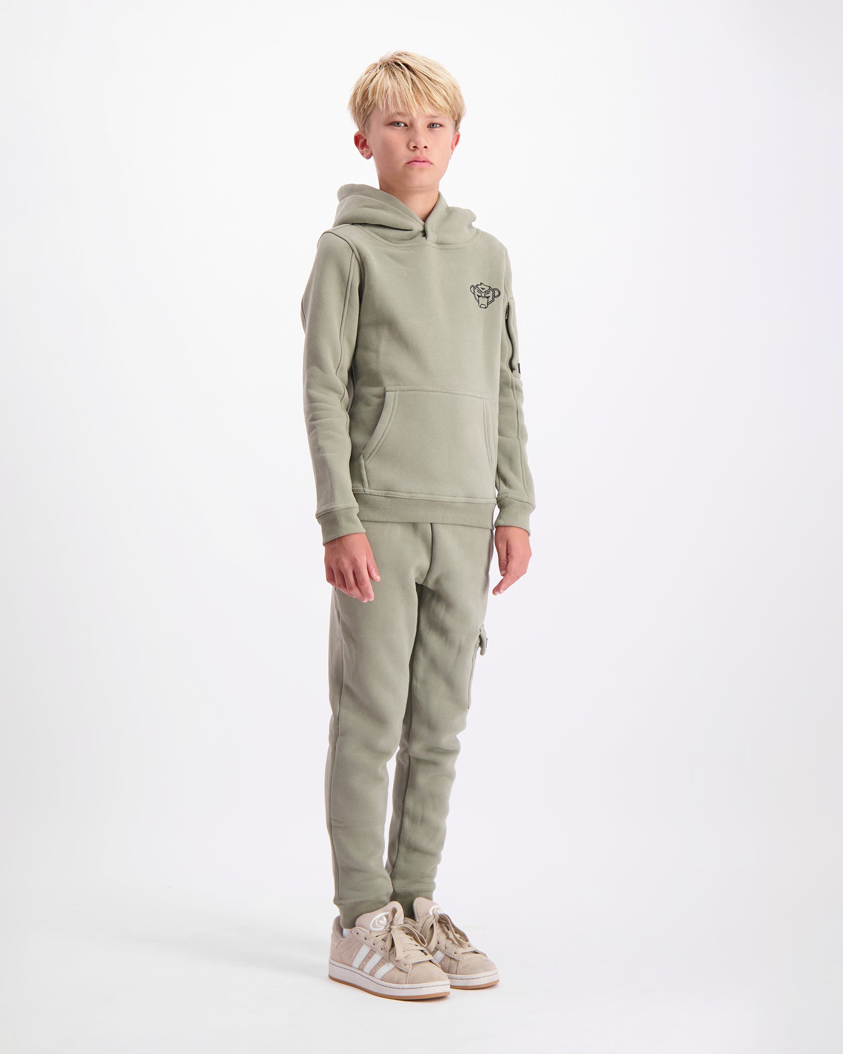 KIDS PLATE HOODIE SET | Groen