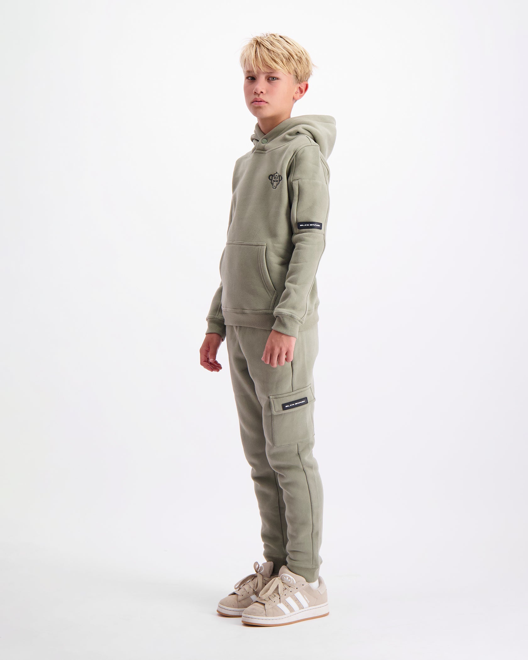KIDS PLATE HOODIE SET | Groen