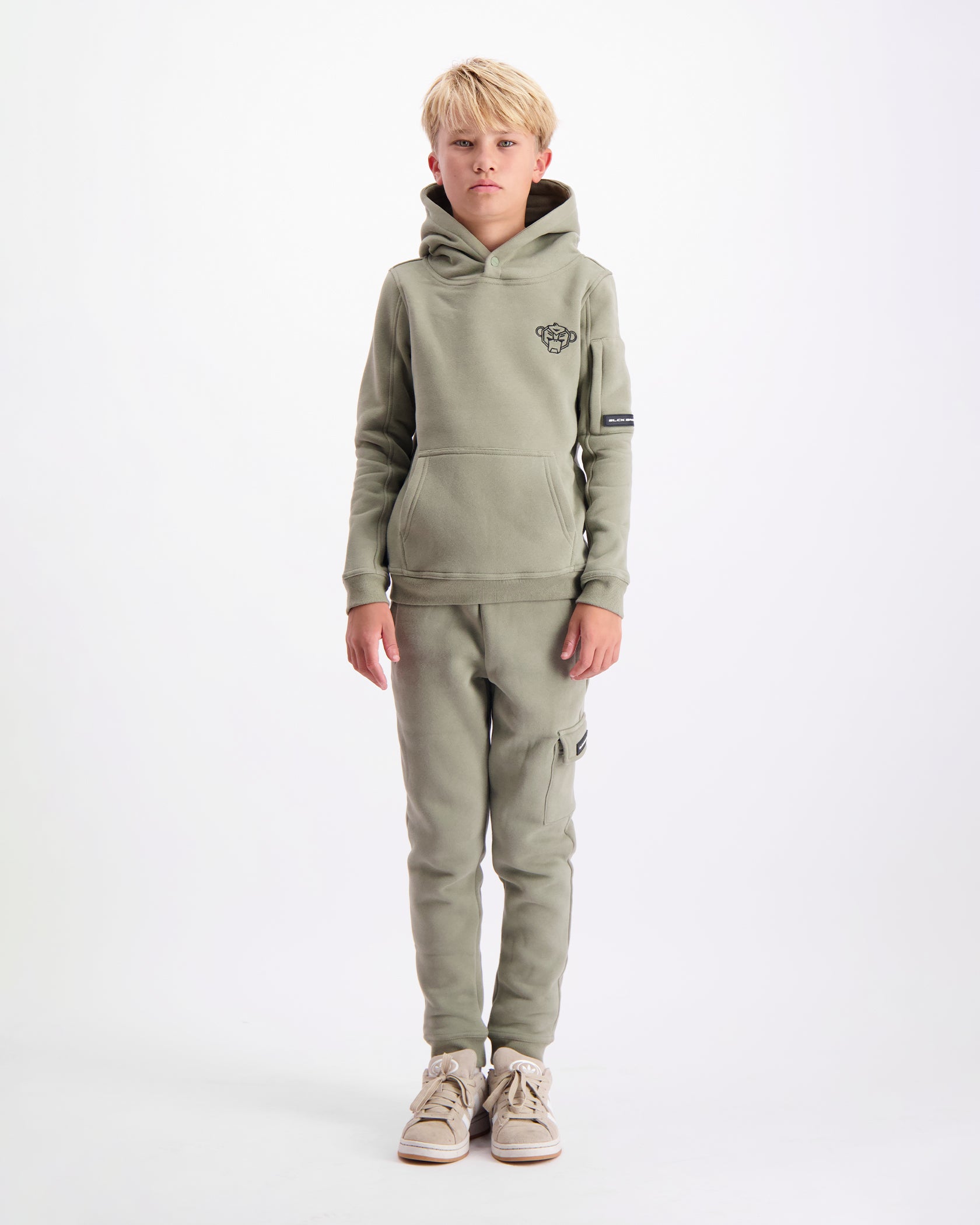 KIDS PLATE HOODIE SET | Groen