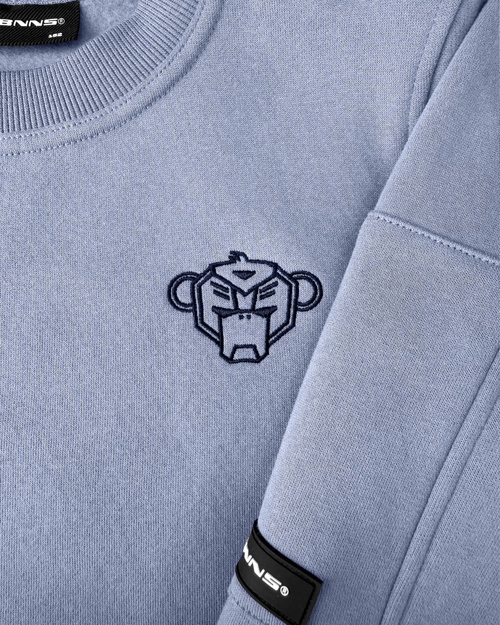 KIDS PLATE SWEATER | Blauw