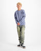 KIDS PLATE SWEATER | Blauw