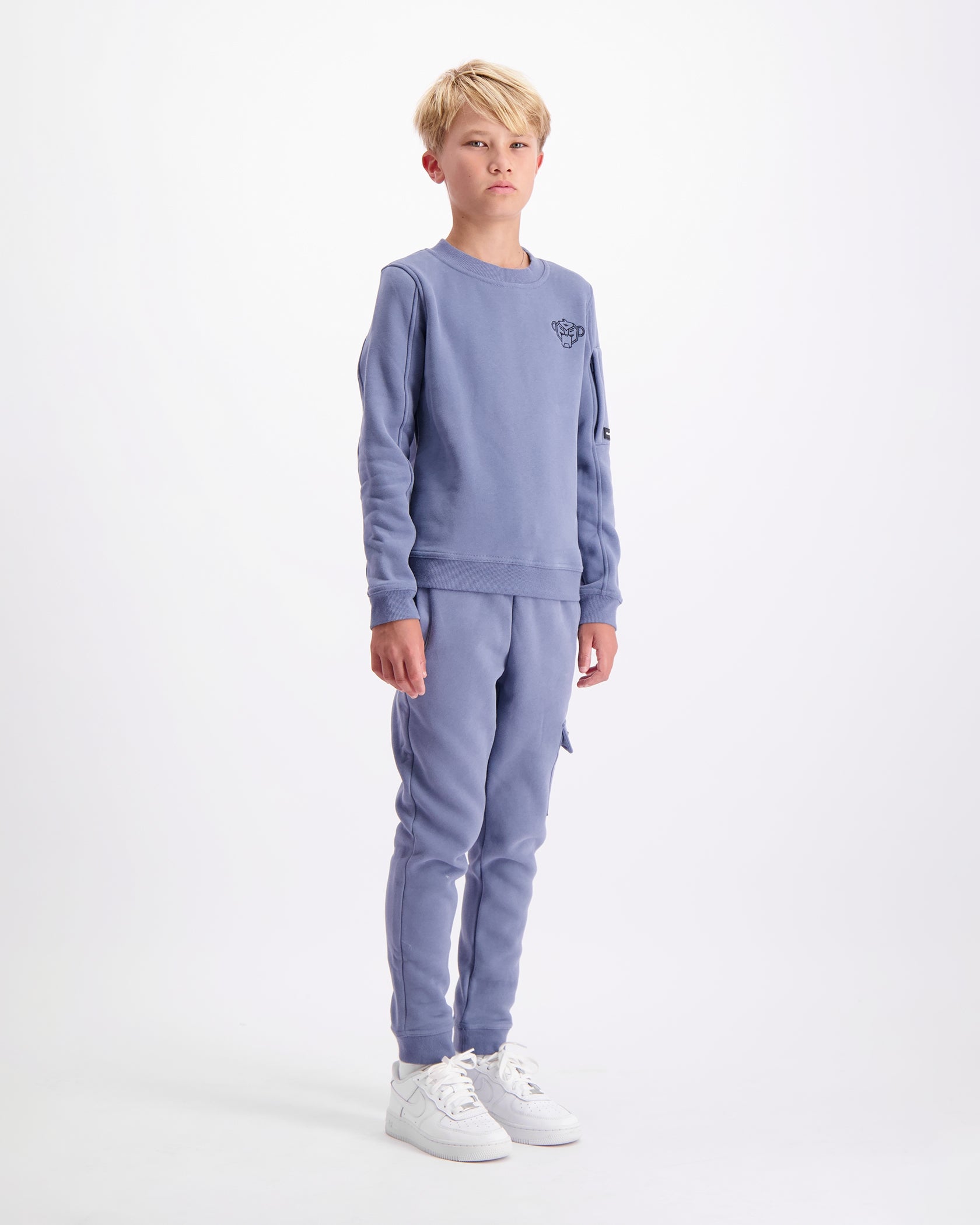 KIDS PLATE SWEATPANTS | Blauw