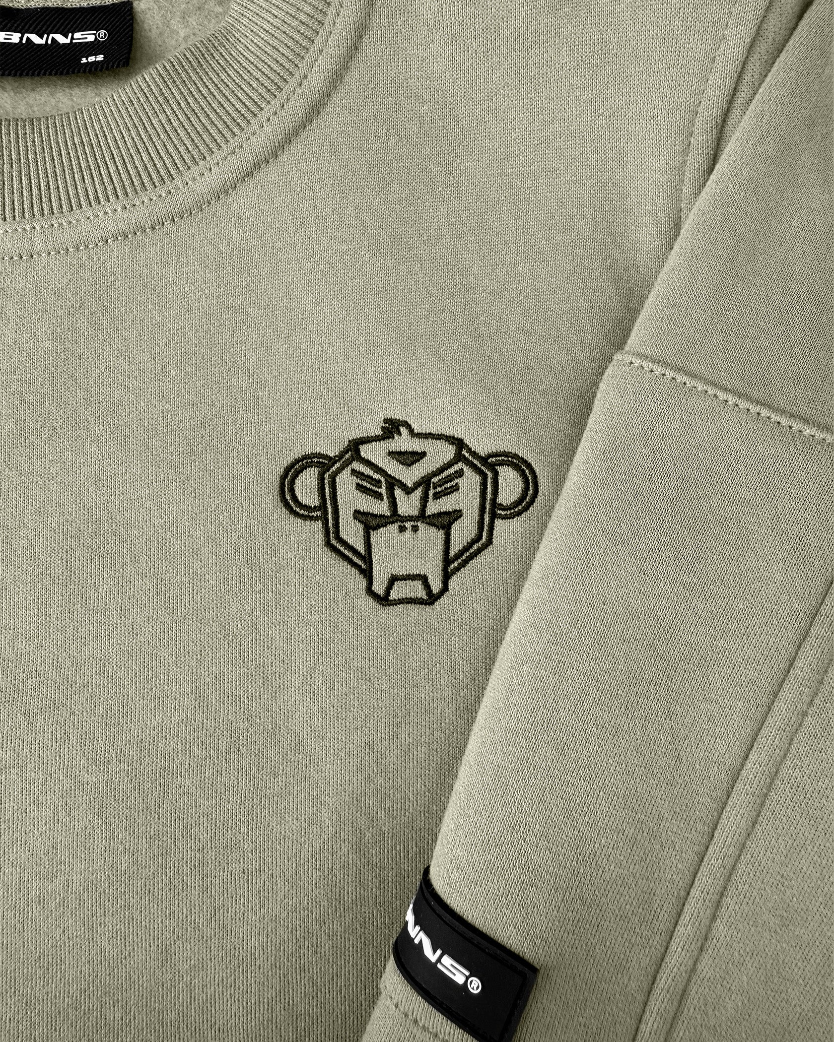 KIDS PLATE SWEATER | Groen