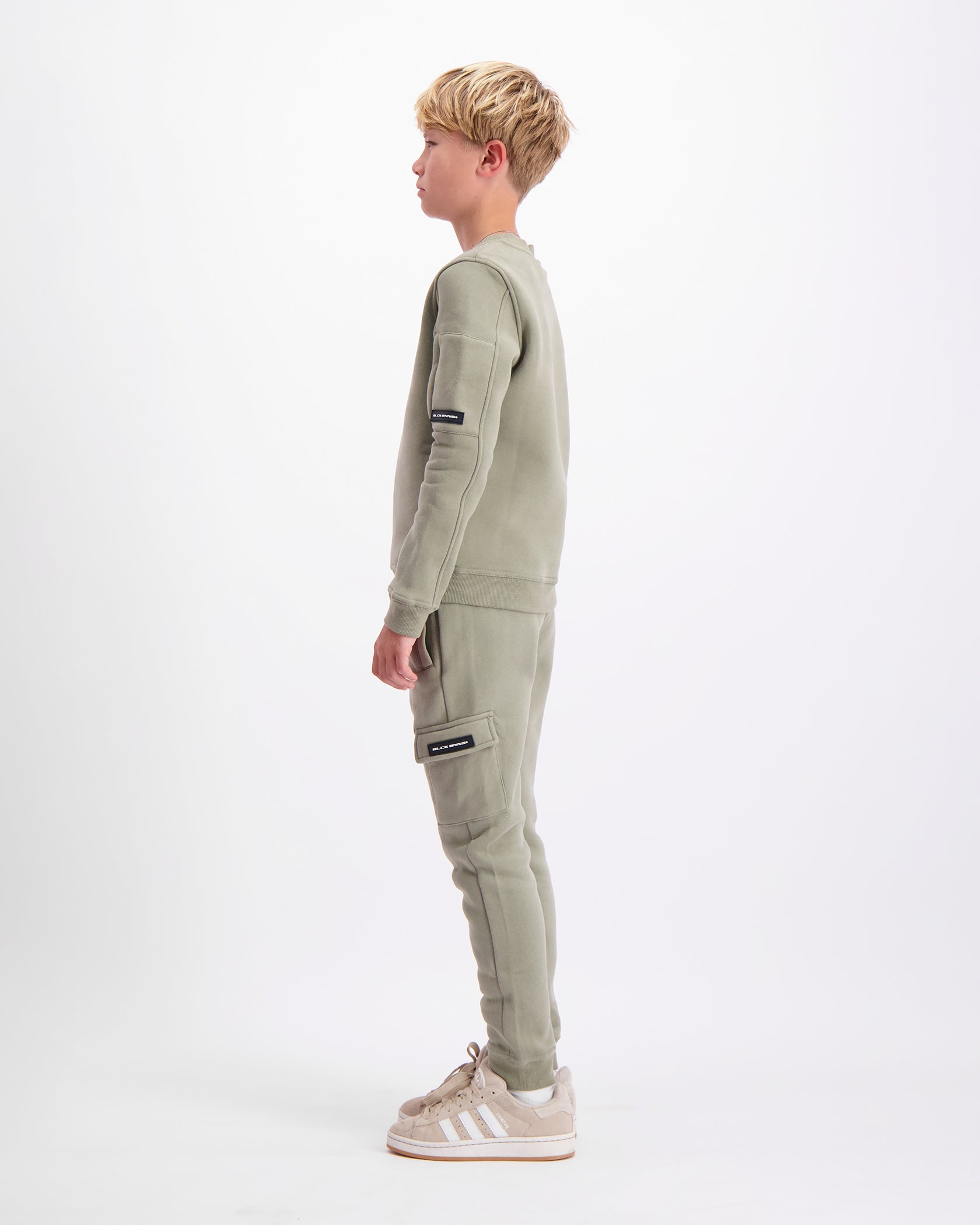 KIDS PLATE SWEATER SET | Groen