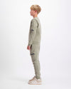 KIDS PLATE SWEATER SET | Groen